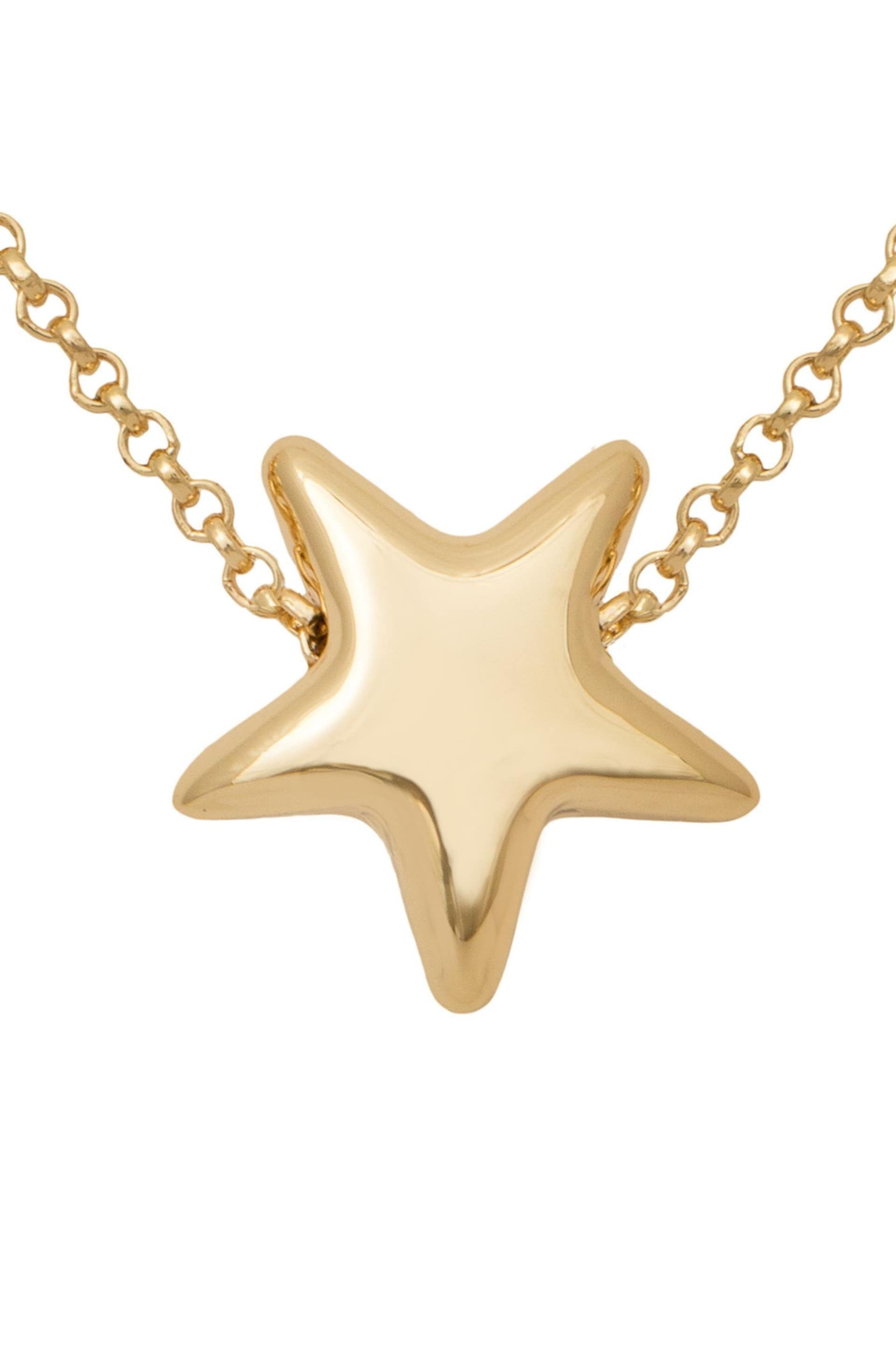 Caramel Jewellery London Gold Tone Star Choker Necklace - Image 3 of 5