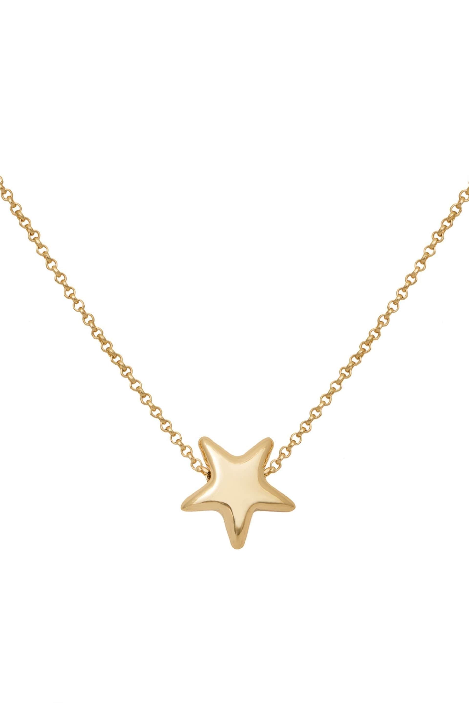 Caramel Jewellery London Gold Tone Star Choker Necklace - Image 5 of 5