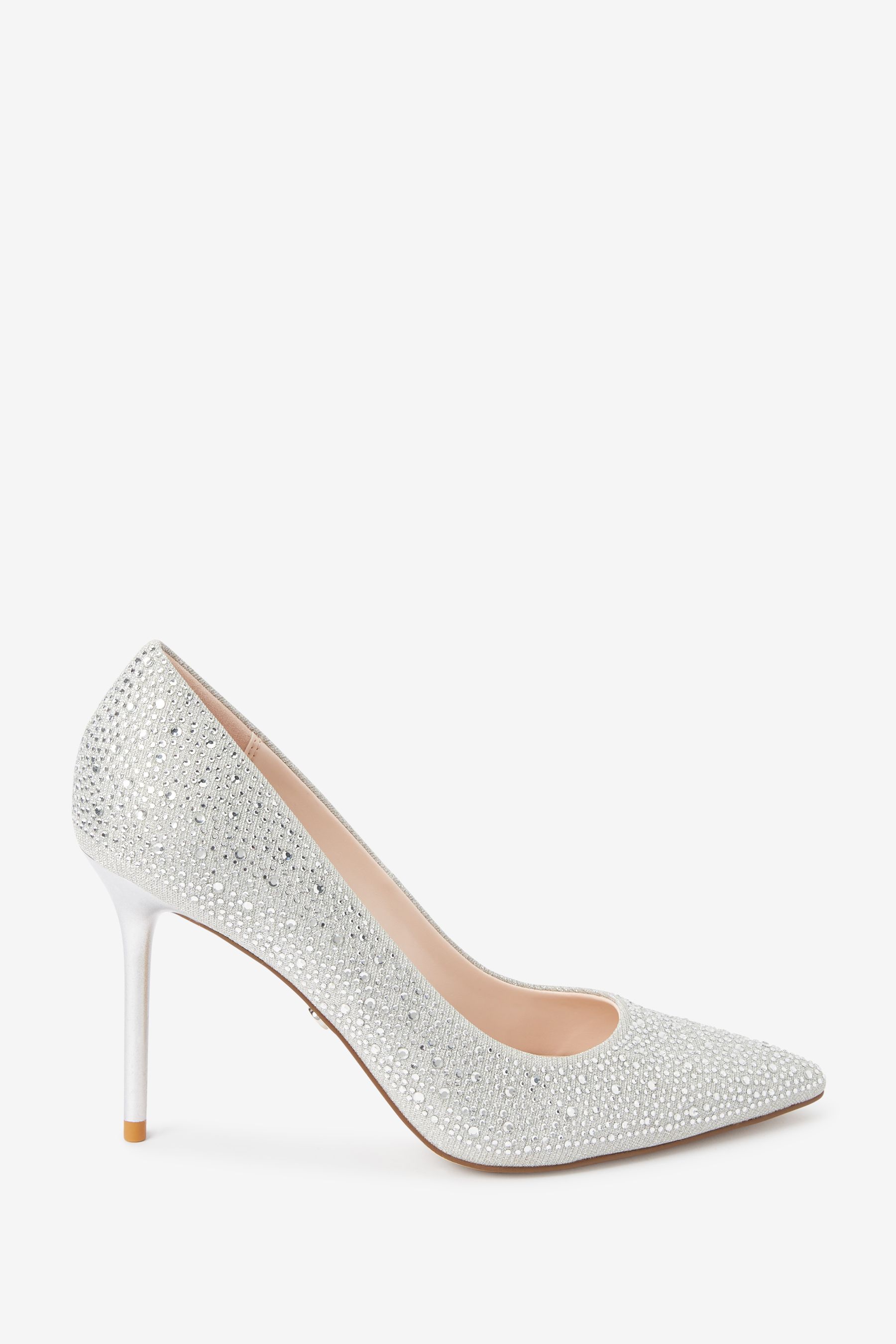 Next silver court shoes outlet