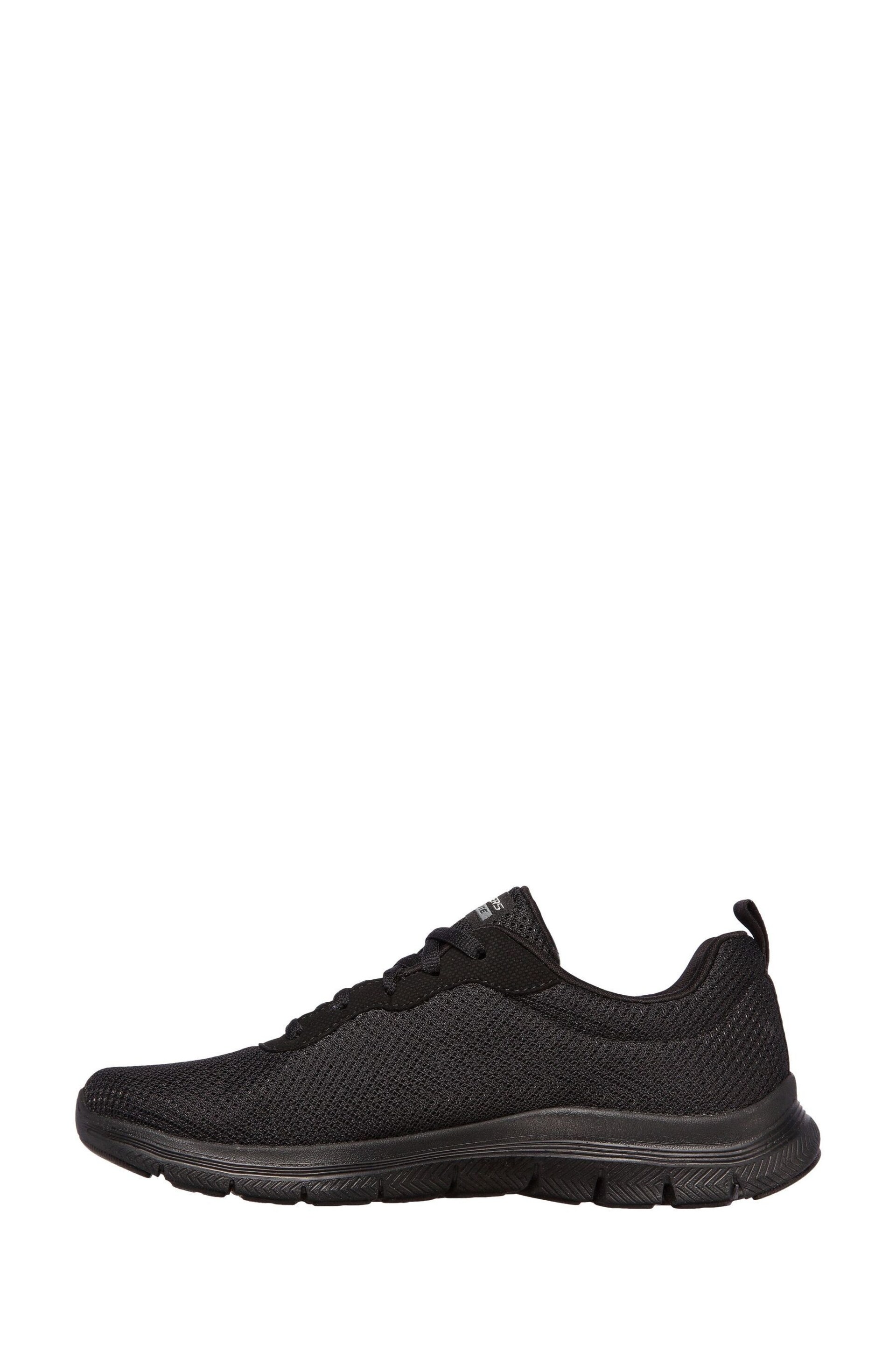 Skechers Black Flex Appeal 4.0 Brilliant View Womens Trainers - Image 2 of 8