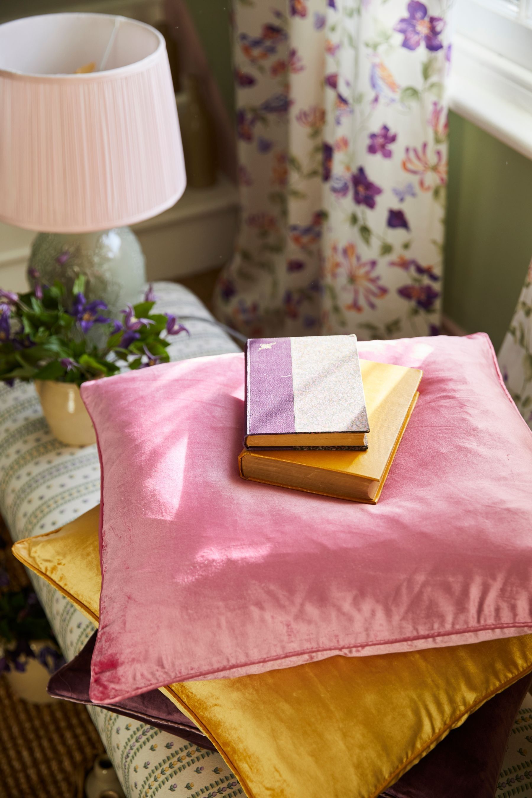 Buy Laura Ashley Peony Pink Square Nigella Cushion from the Next UK online shop