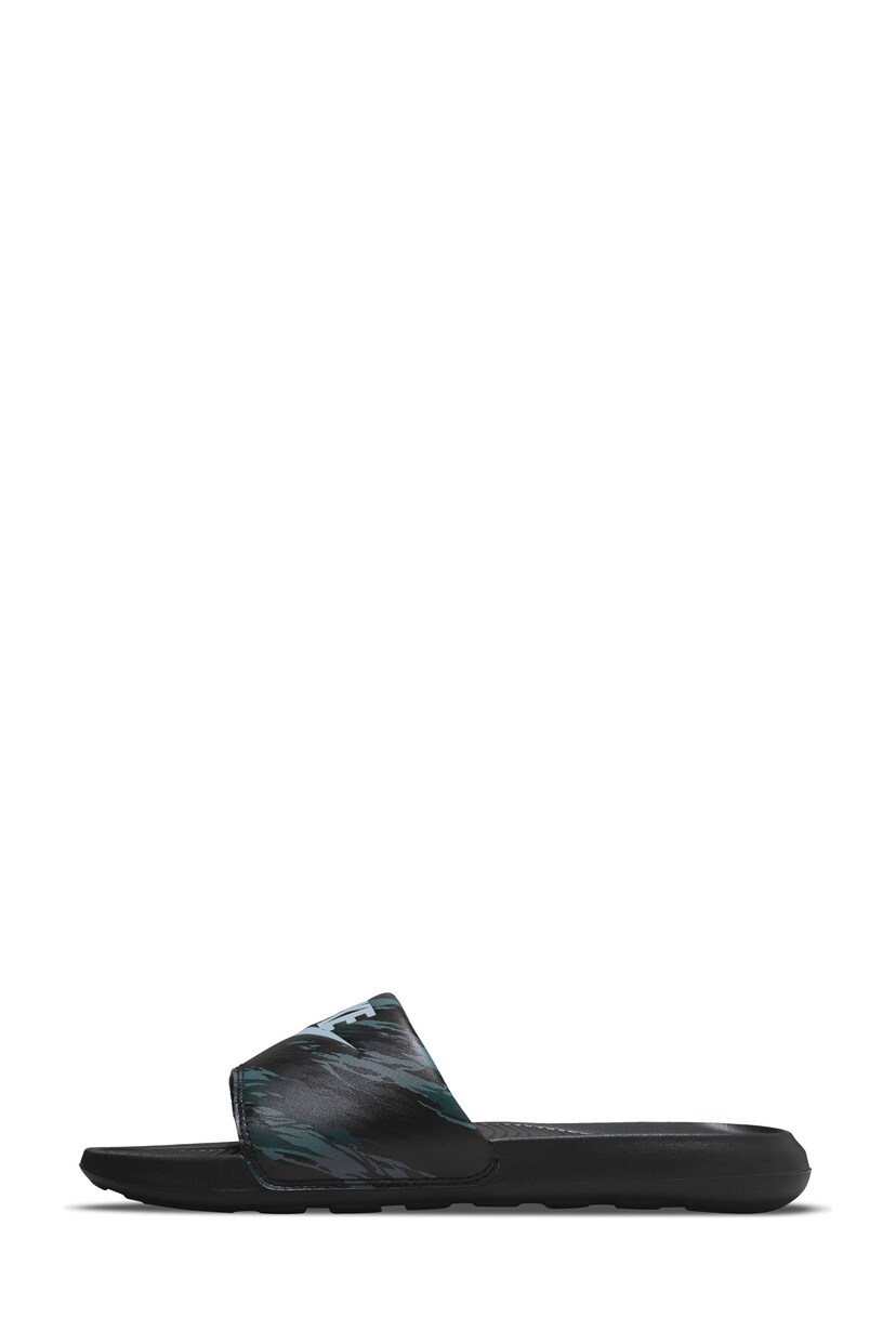 Nike Black Camo Victori One Sliders - Image 2 of 7