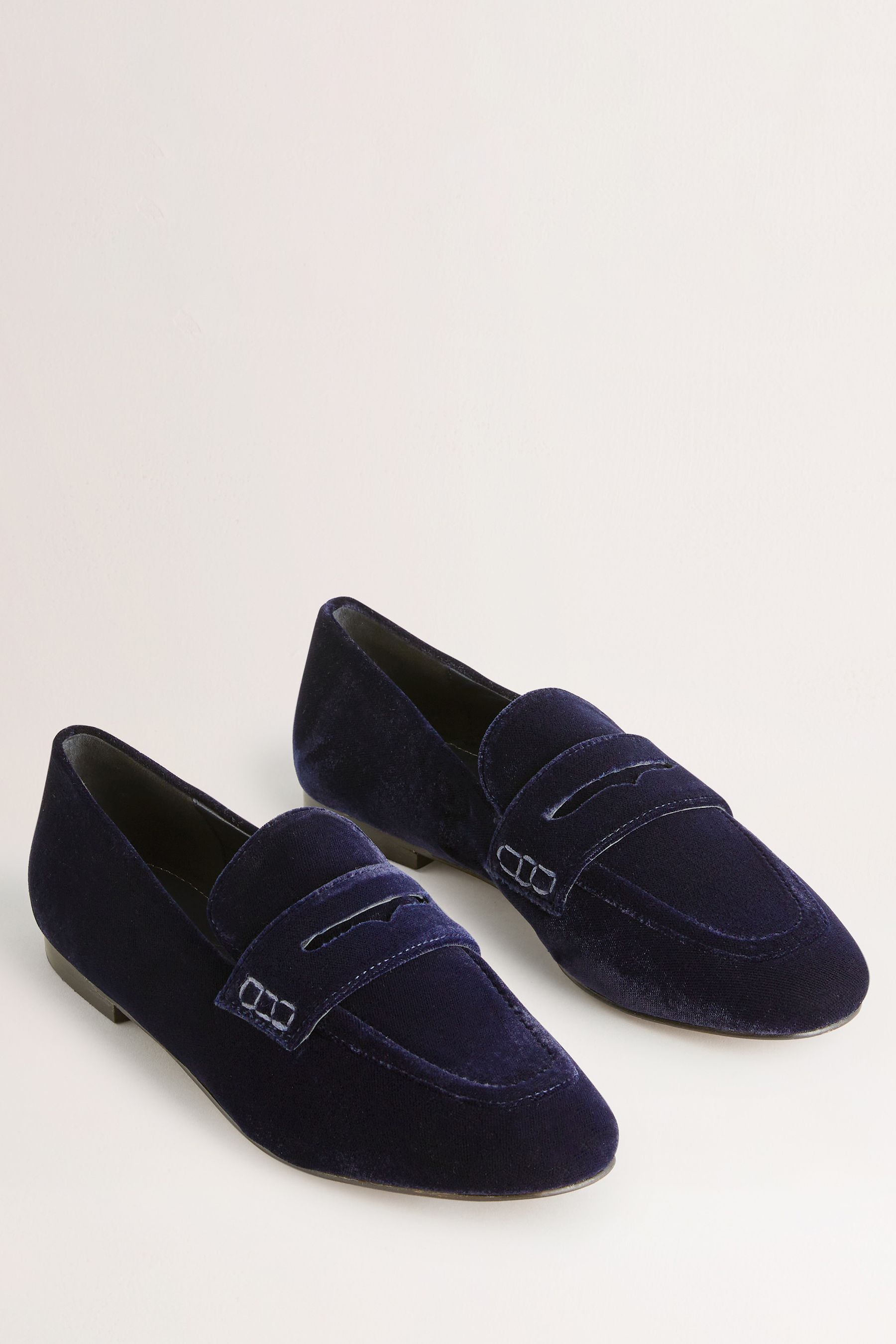 Velvet penny loafers discount