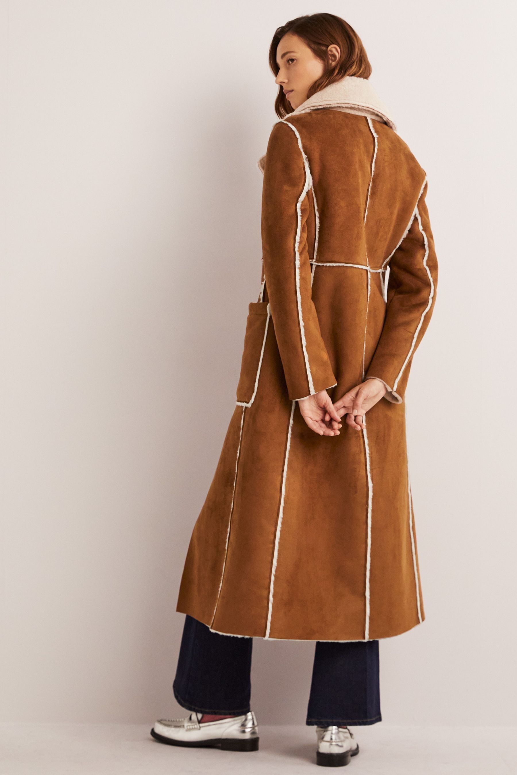 Next shearling coat sales