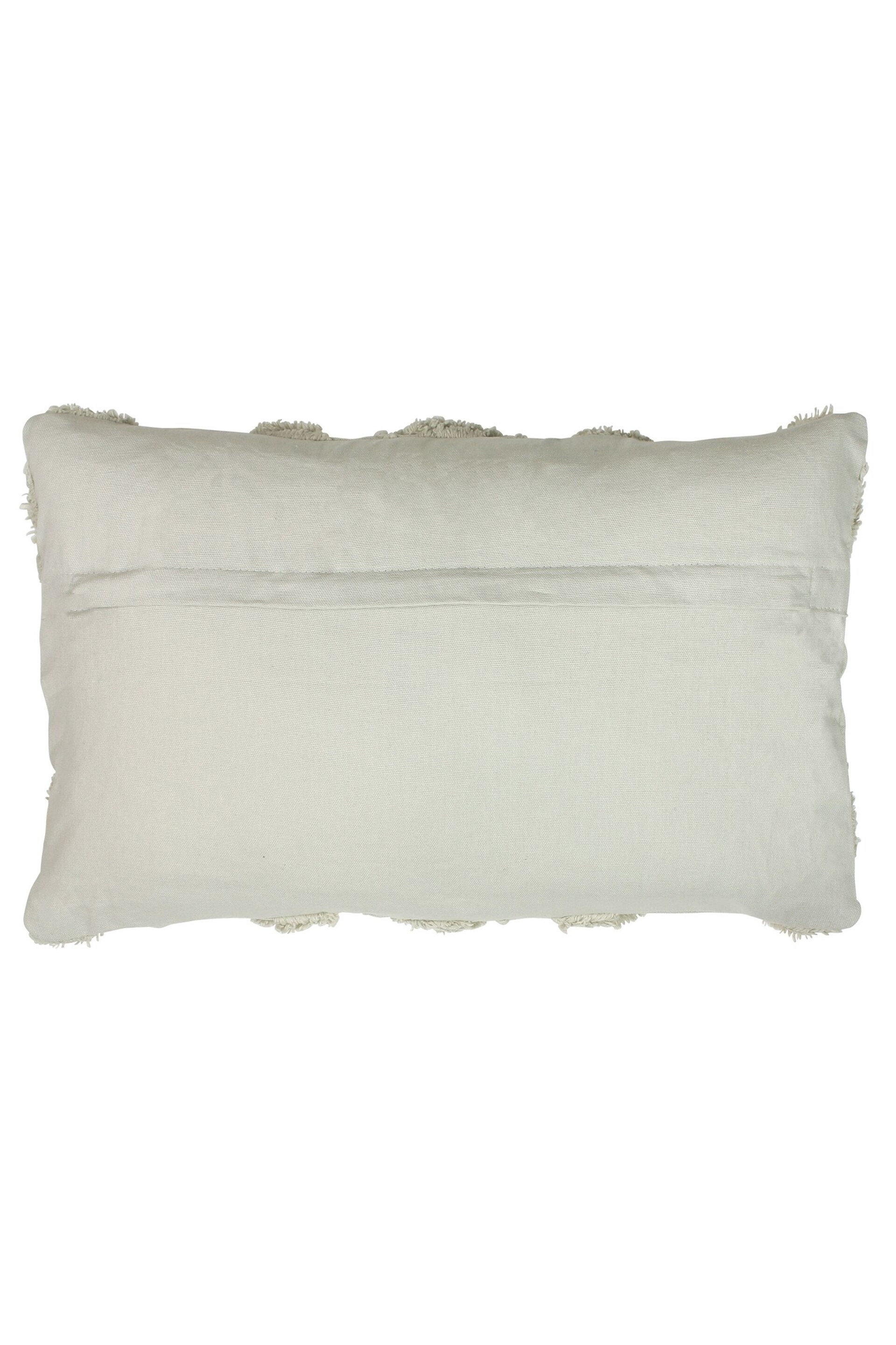 furn. Taupe Grey Orson Tufted Polyester Filled Cushion - Image 2 of 4