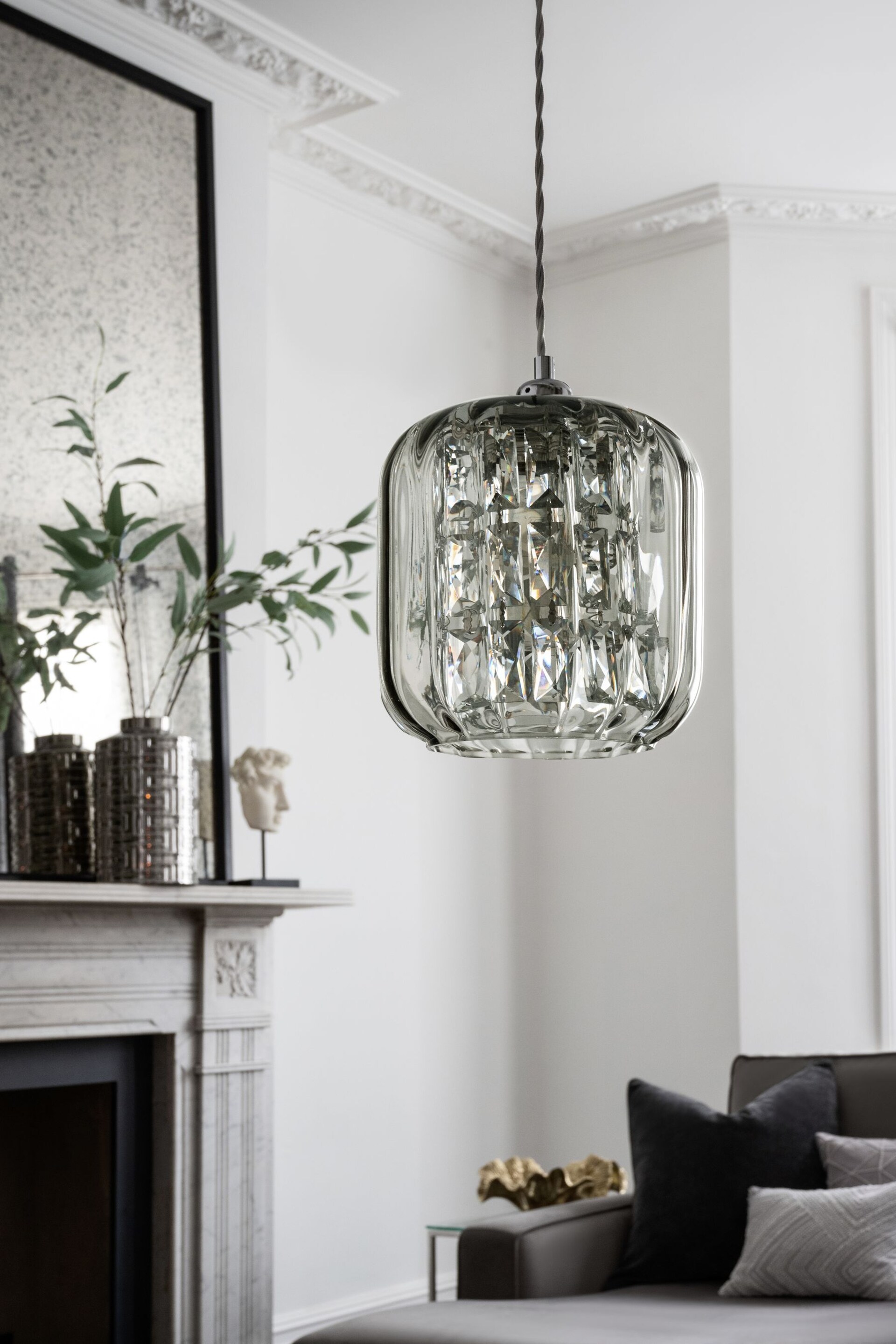 Smoke Grey Chelsea Easy Fit Pendant Lamp Shade - Image 2 of 7