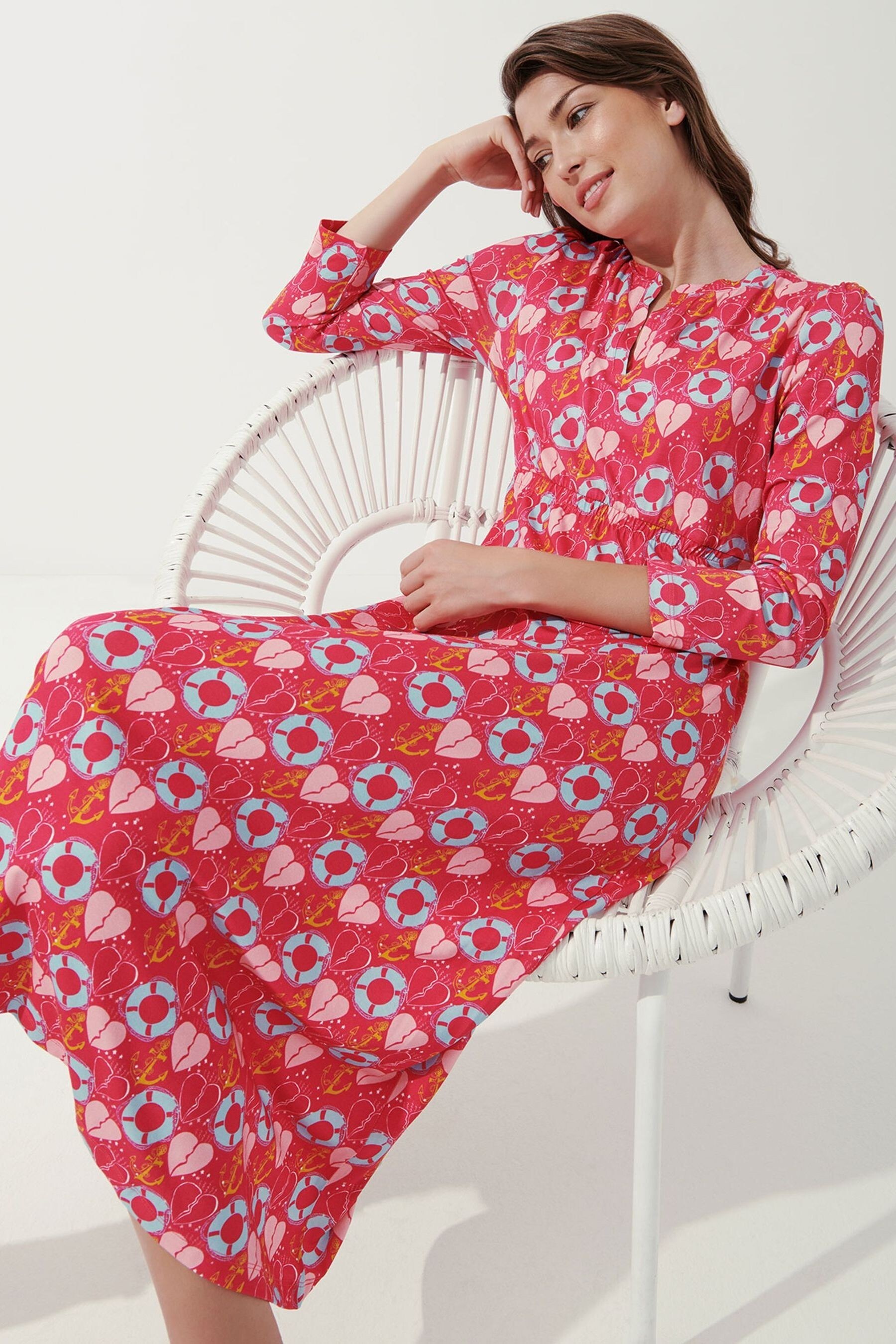 Buy Crew Clothing Company Blue Jamia Jersey Tea Dress from Next Ireland