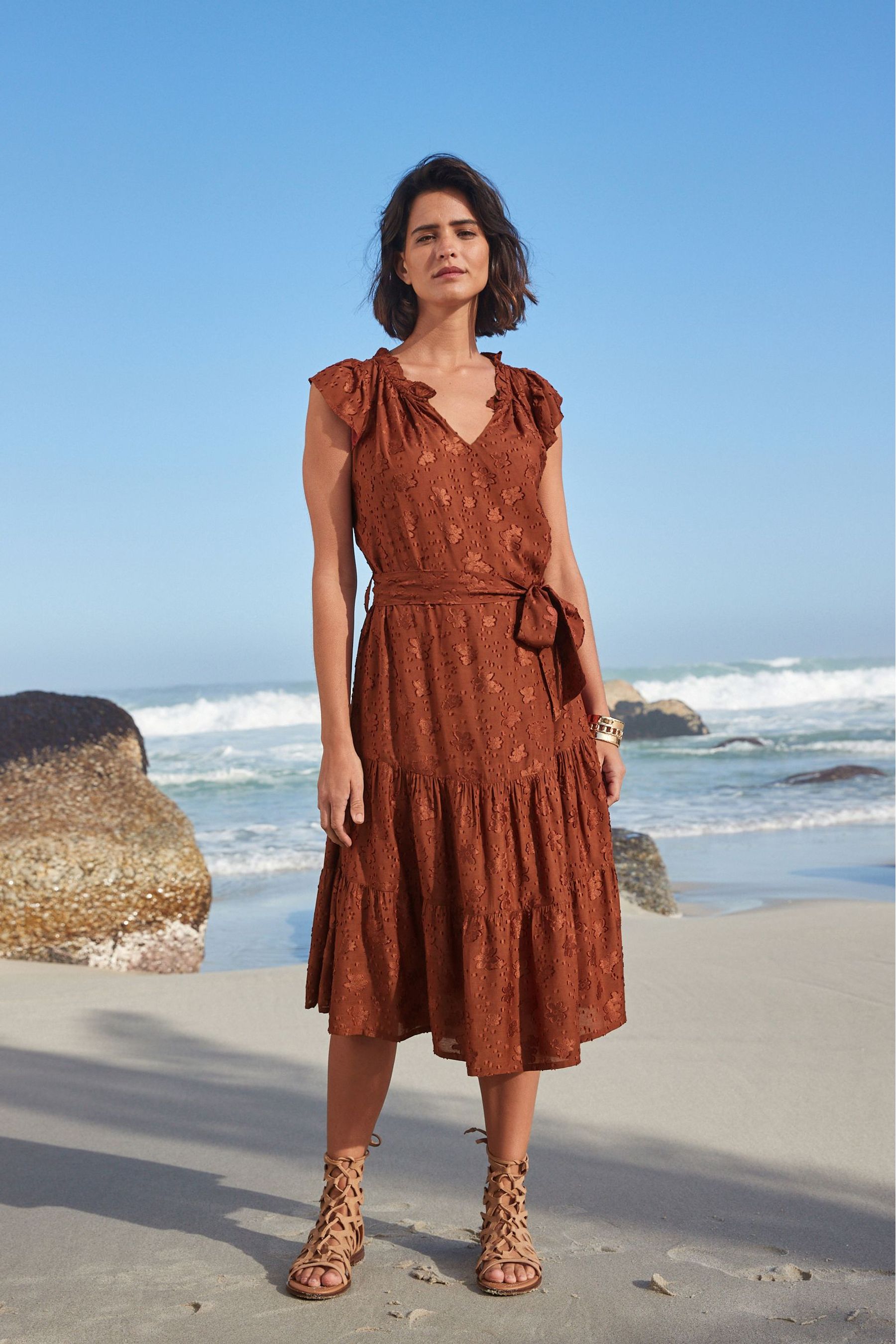 Next rust dress cheap