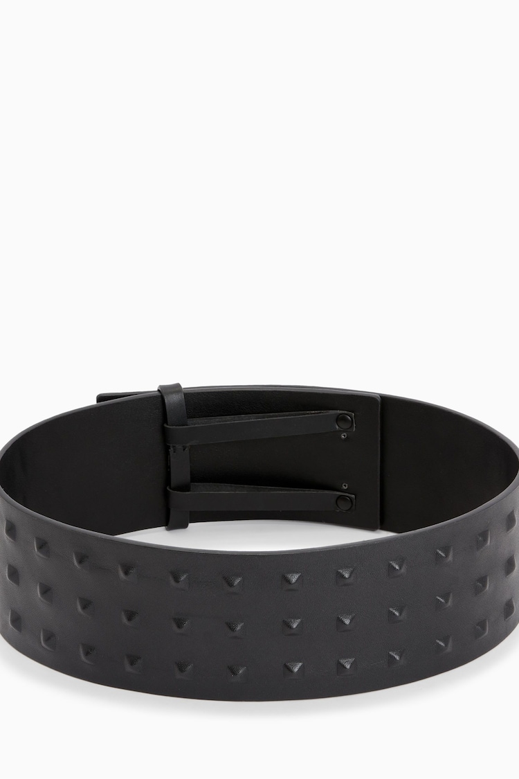 AllSaints Black Stud Lara Waist Belt - Image 5 of 5