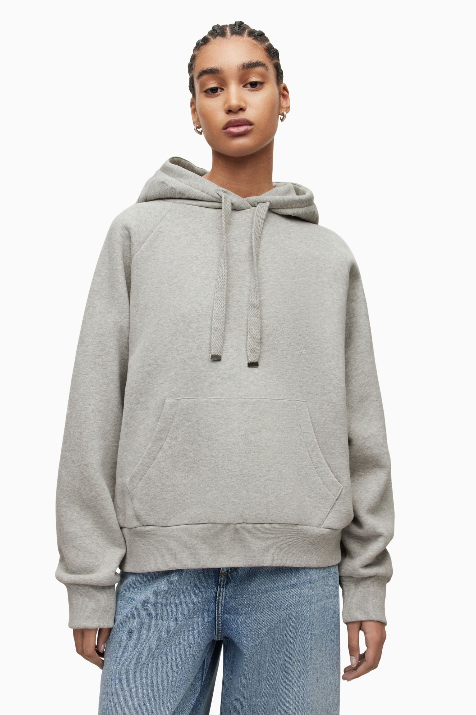 Buy AllSaints Grey Talin Oth Hoodie from Next Luxembourg