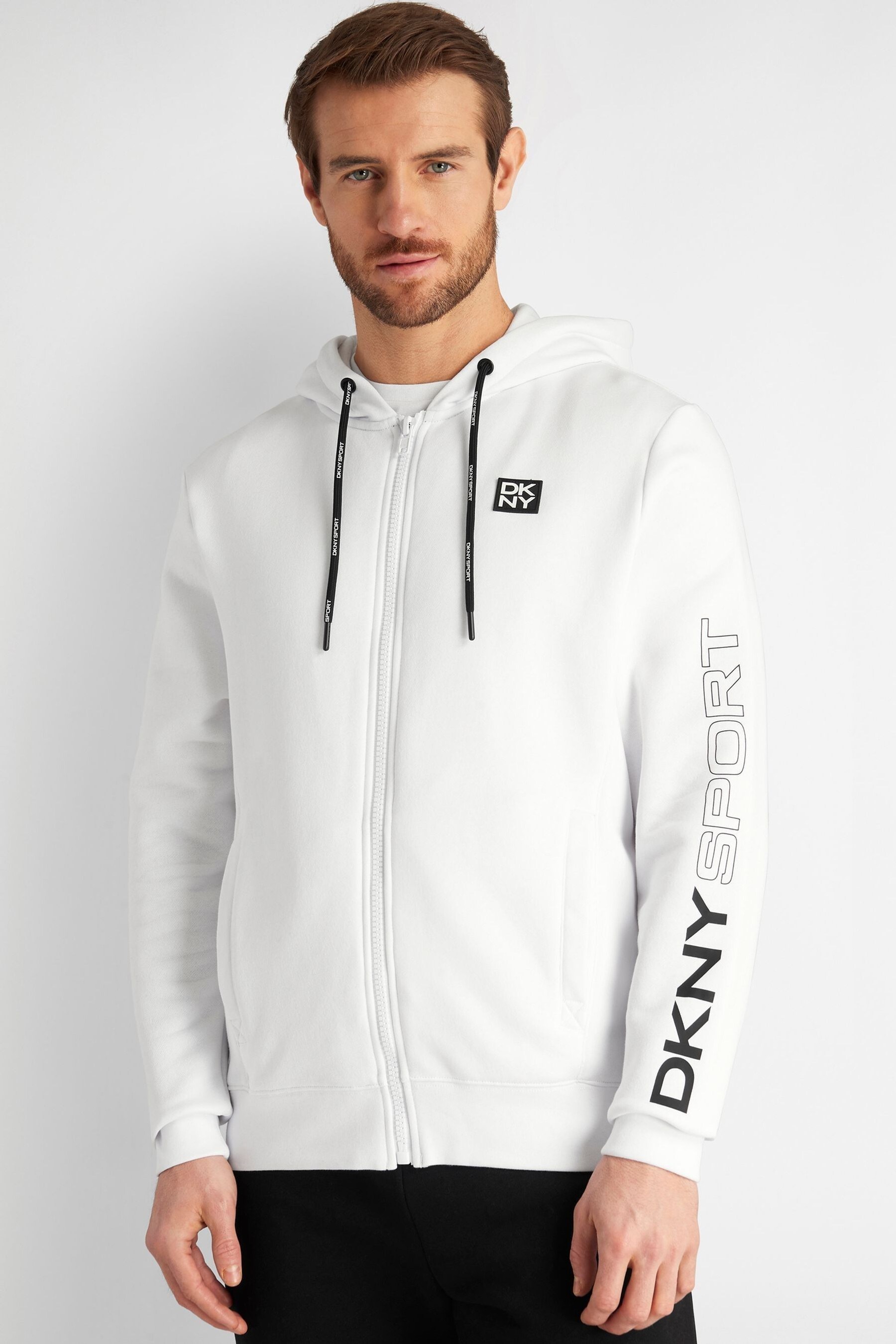 Dkny white hoodie store