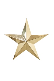 Oliver Bonas Gold Hammered Metal Star - Image 4 of 4