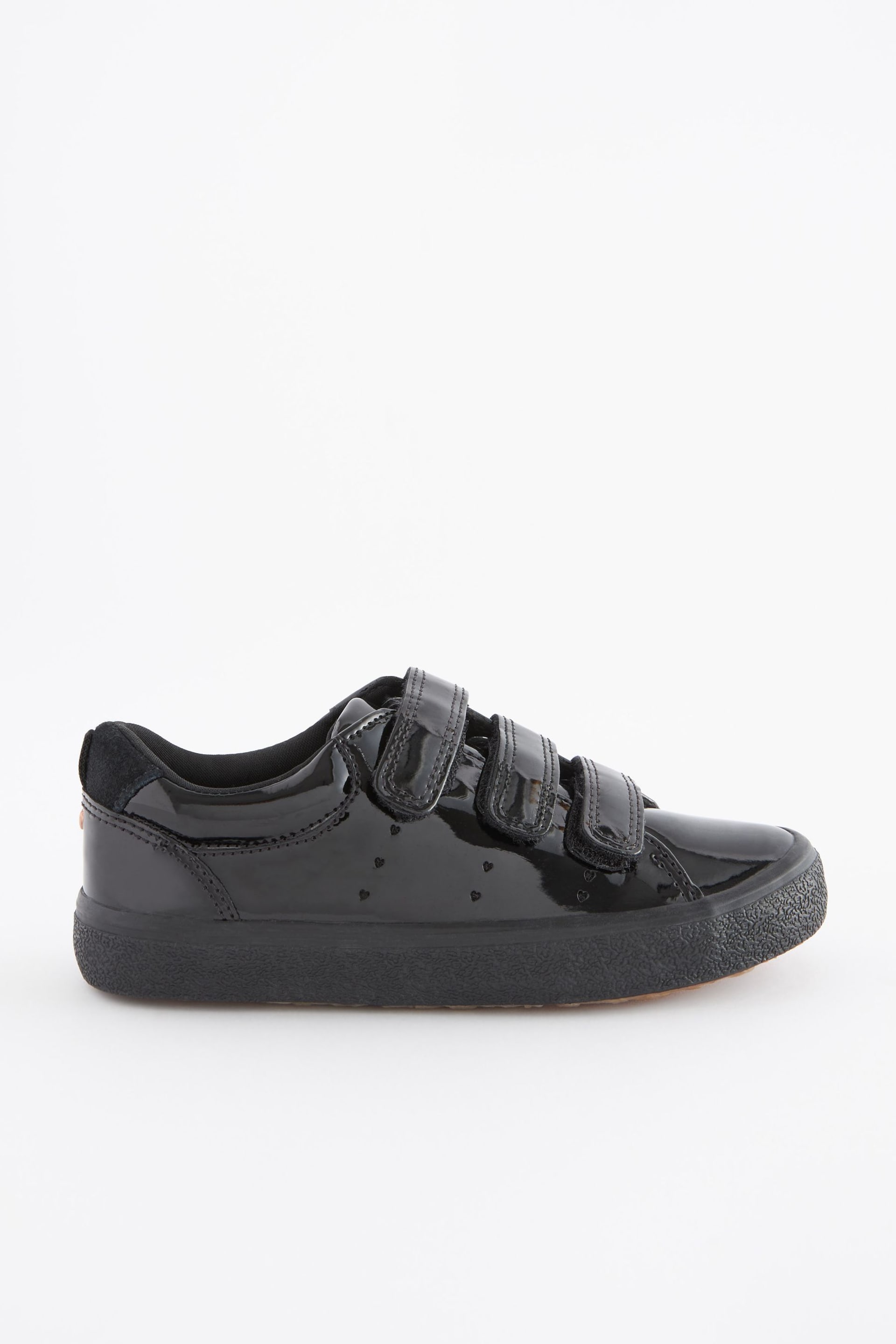 Black Patent Touch Fastening Trainers - Image 2 of 5