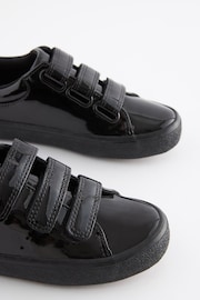 Black Patent Touch Fastening Trainers - Image 3 of 5