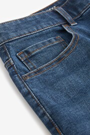 Mid Blue Skinny Fit Stretch Denim Shorts - Image 4 of 7