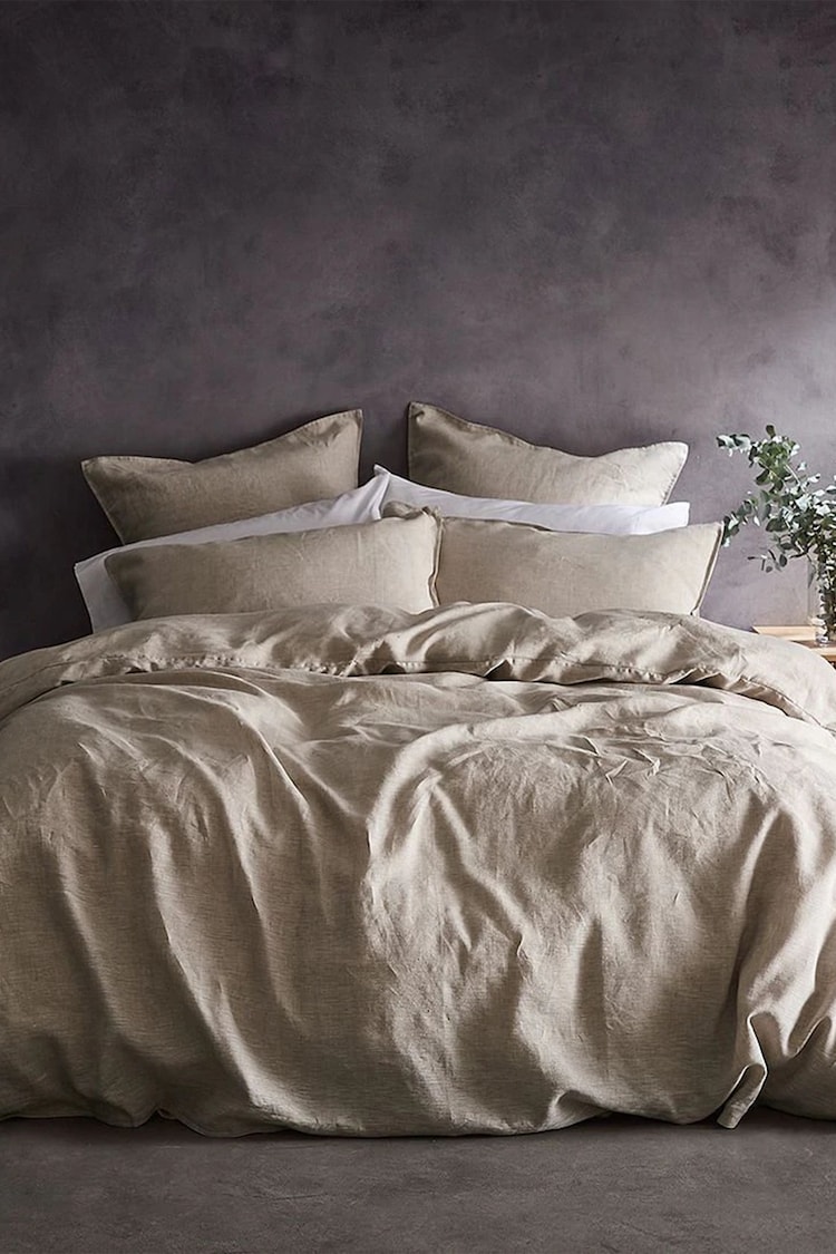 Lazy Linen Natural Washed 100% Linen Duvet Cover - Image 1 of 3