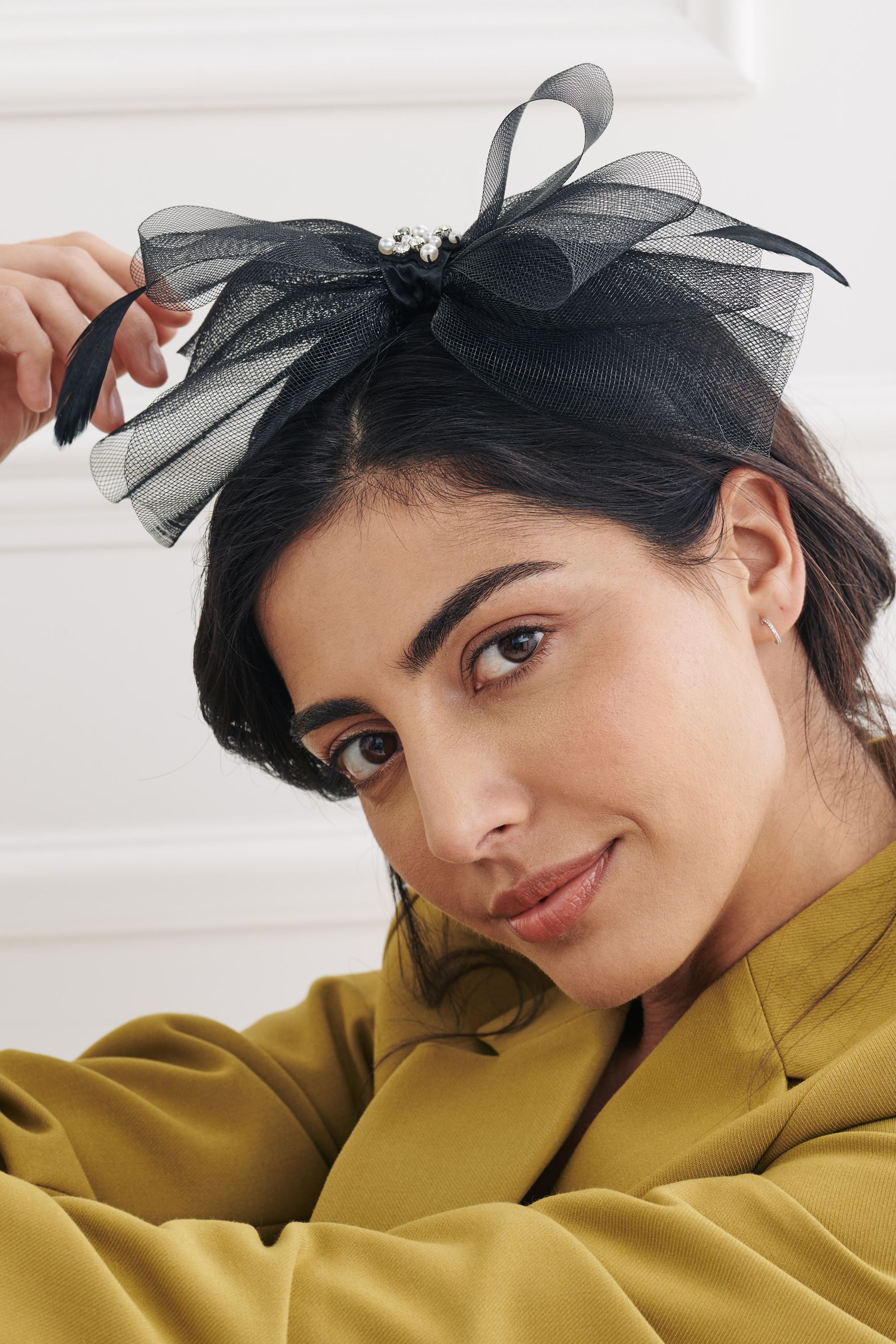 Black Wedding Fascinator
