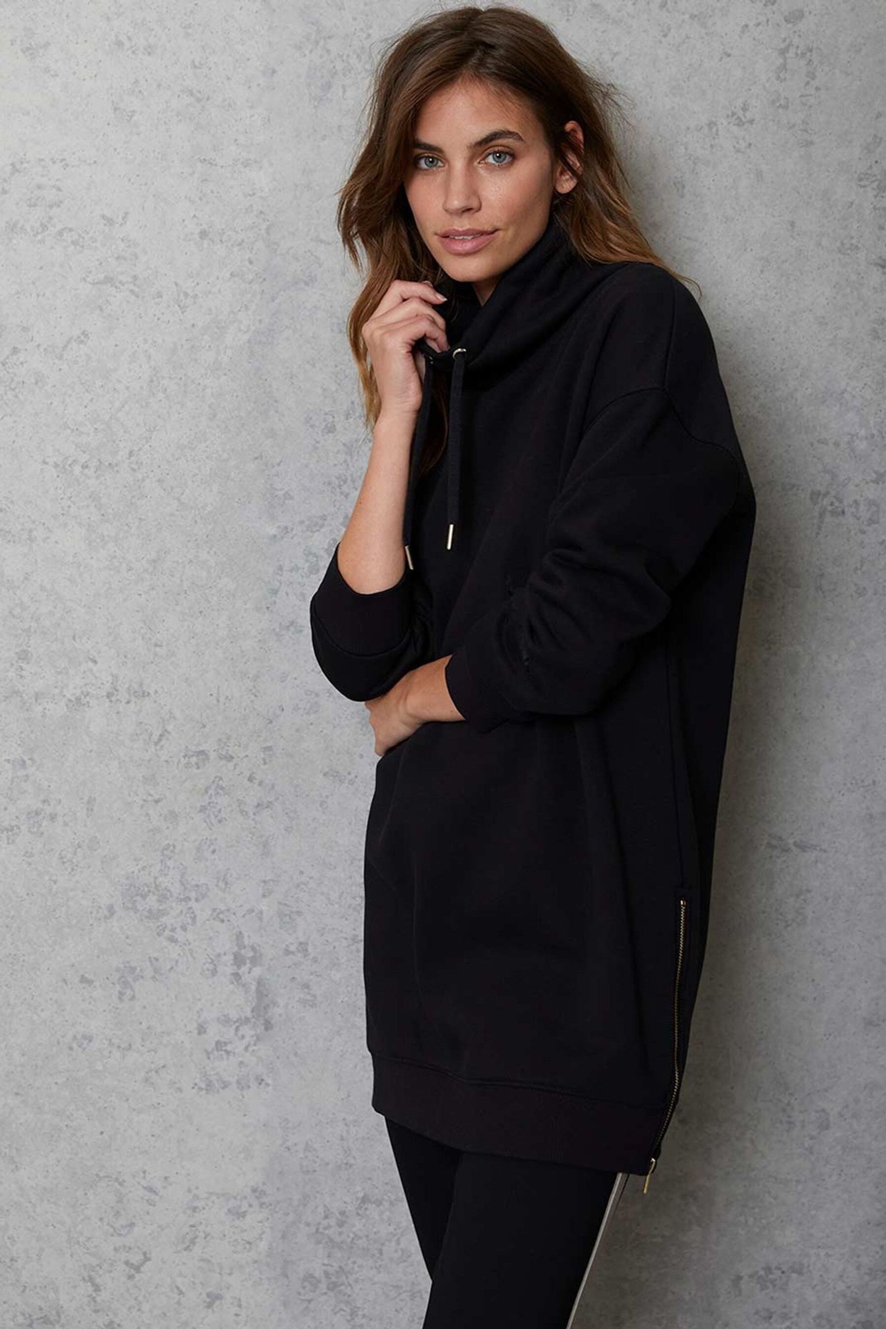 Mint velvet black sweatshirt on sale