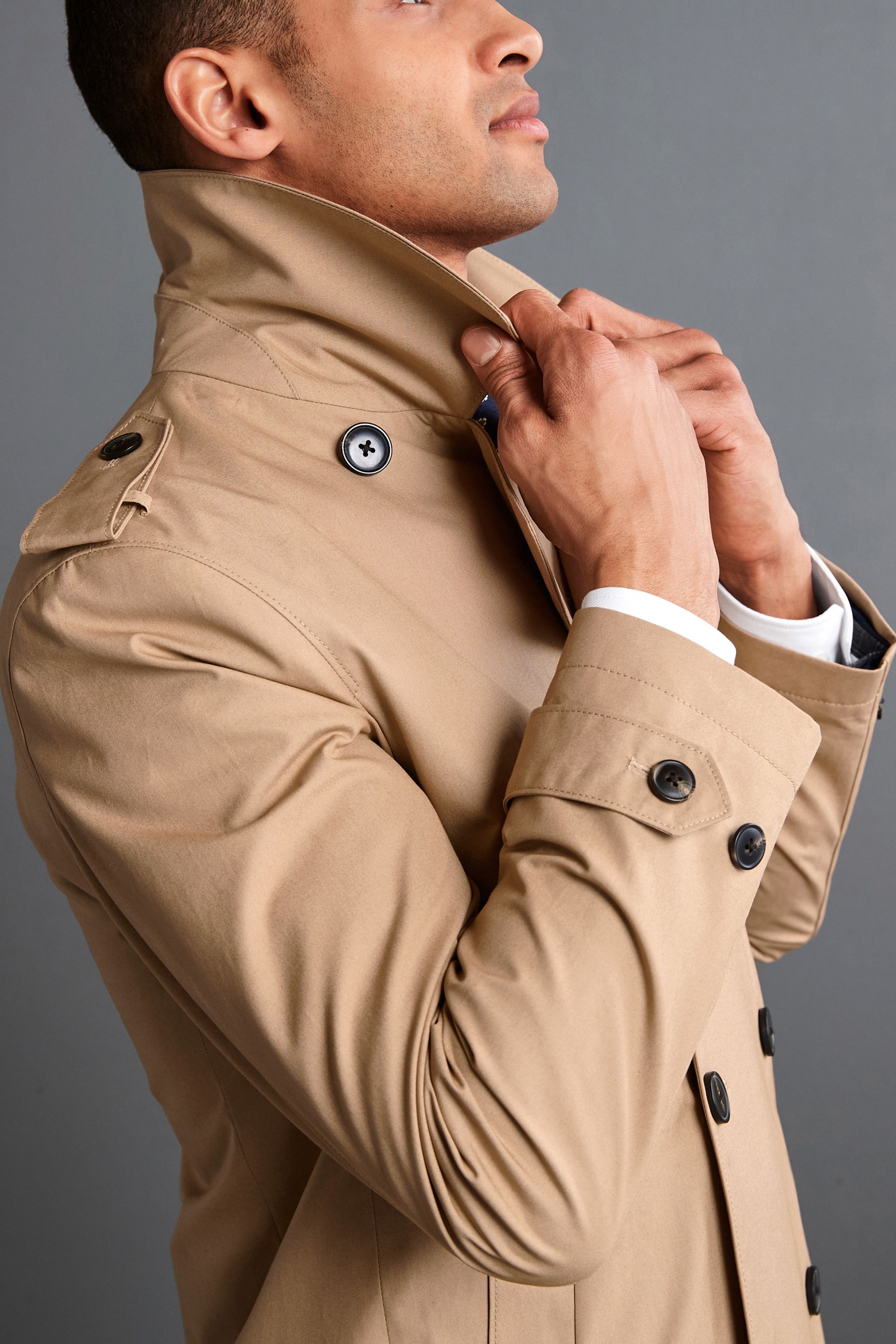 Buy Tan Brown Signature British Millerain Shower Resistant Trench Coat from Next Luxembourg