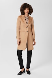 Hobbs Brown Wool Tilda Coat - Image 1 of 5