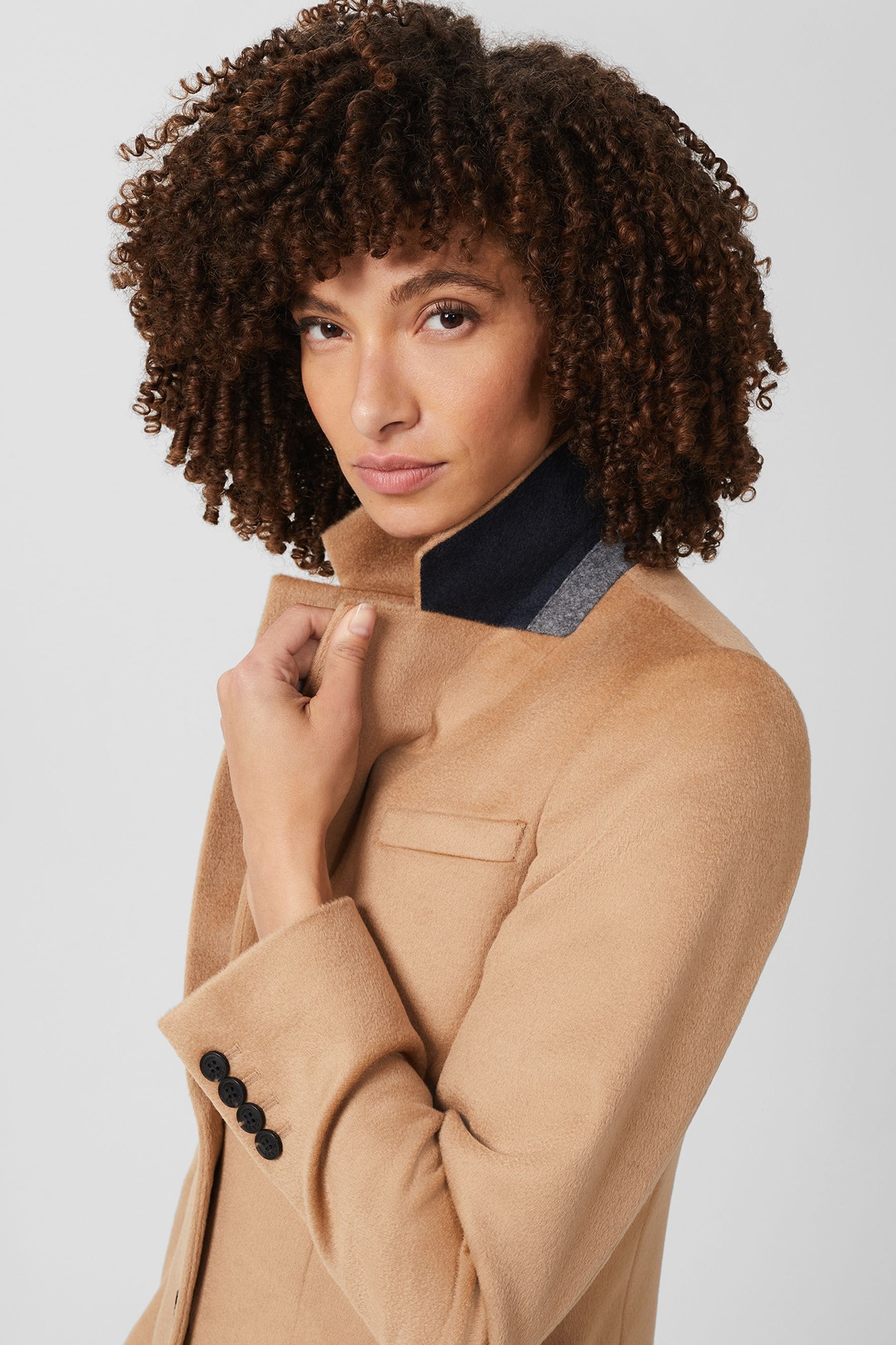 Buy Hobbs Brown Wool Tilda Coat from the Next UK online shop