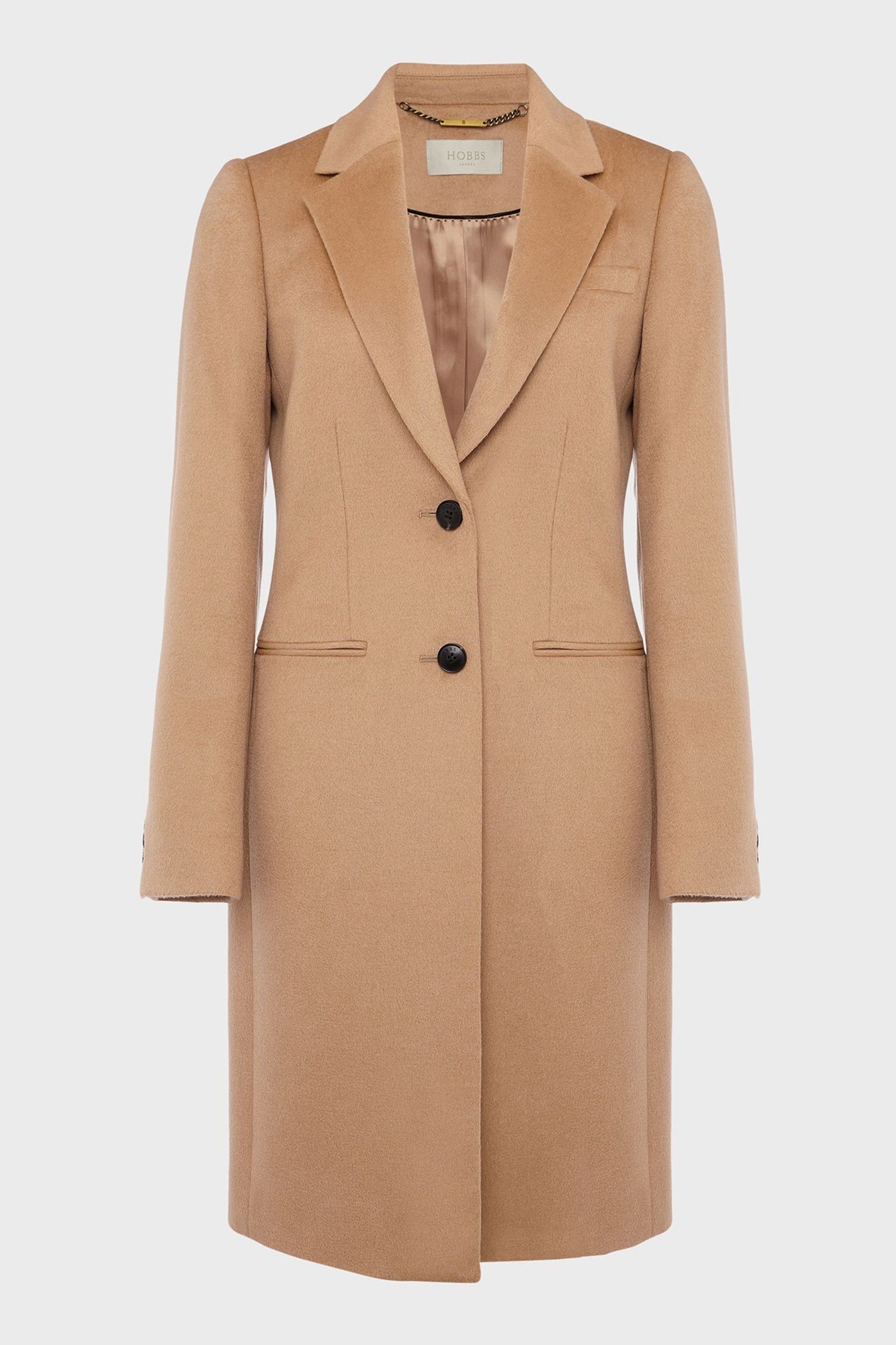 Buy Hobbs Brown Wool Tilda Coat from the Next UK online shop