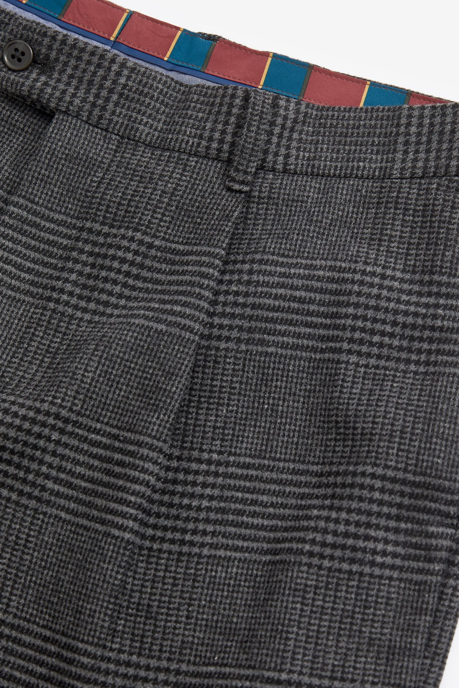 Grey check tapered trousers online