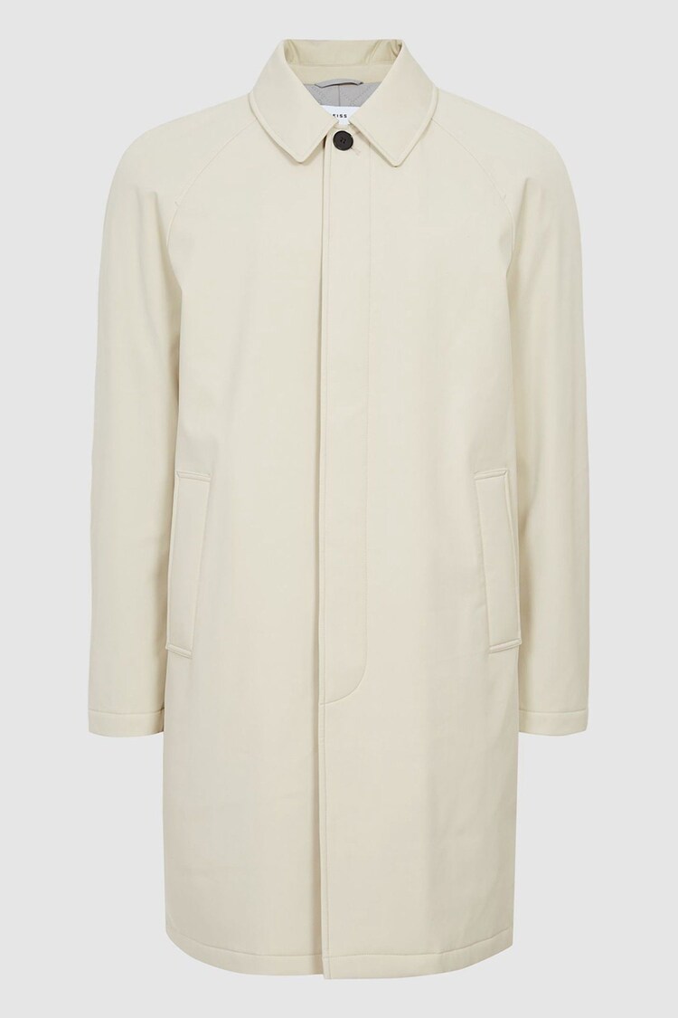 Reiss Stone Colombo Single Breasted Long Length Coat - Image 2 of 6