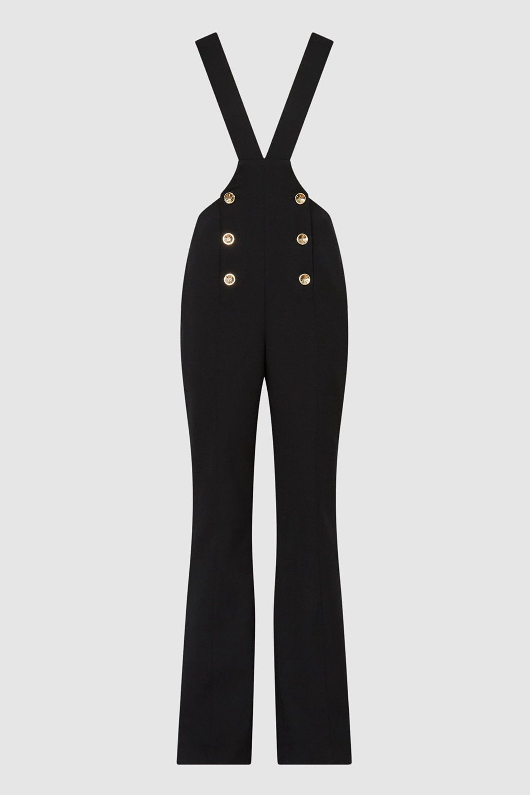 Buy Reiss Black Vittoria Petite Dungaree Jumpsuit from Next Luxembourg