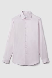 Reiss Pink Remote Slim Fit Cotton Sateen Shirt - Image 2 of 6
