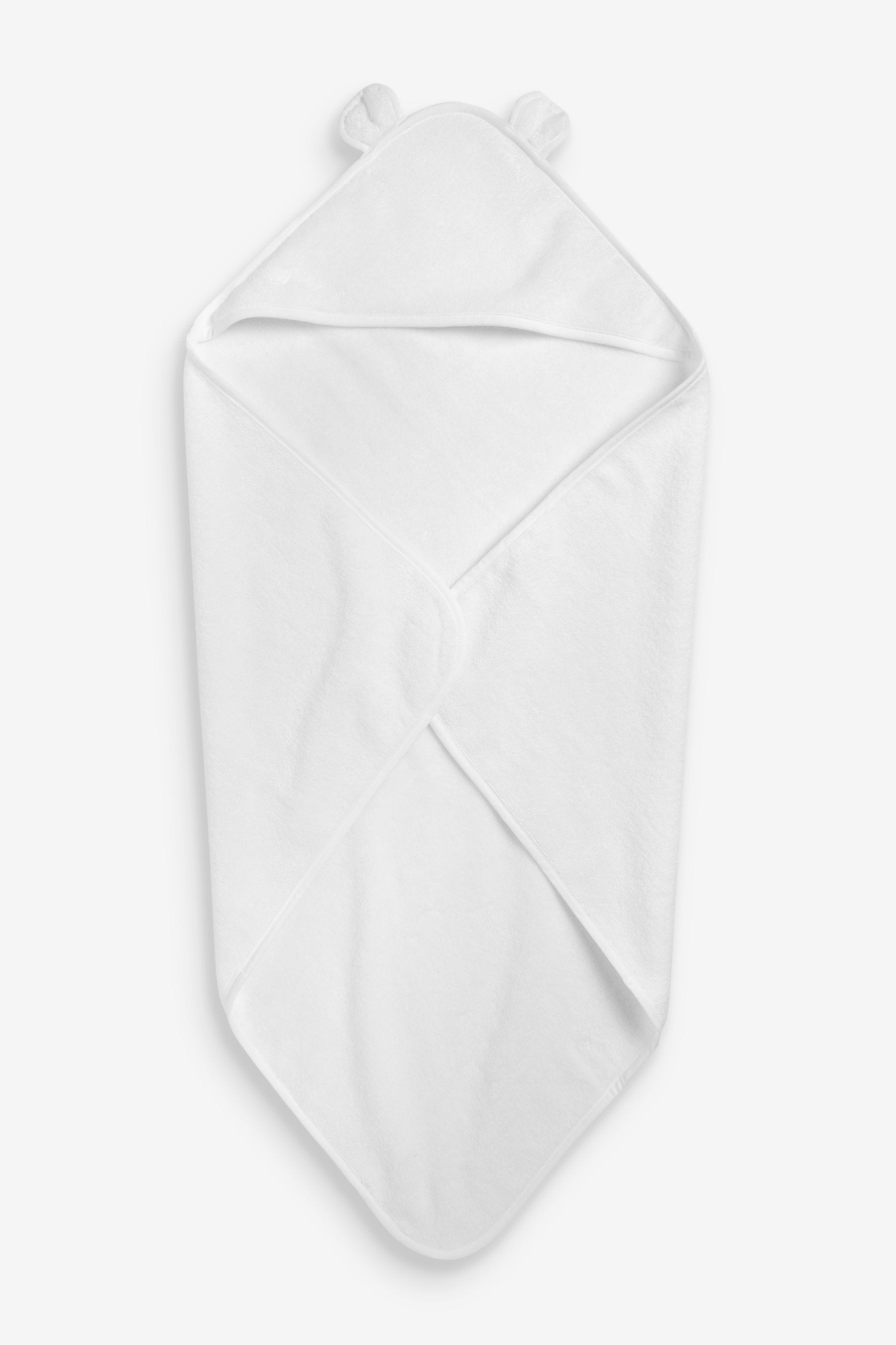 The White Company Baby Bear Hooded 100 Cotton Towel