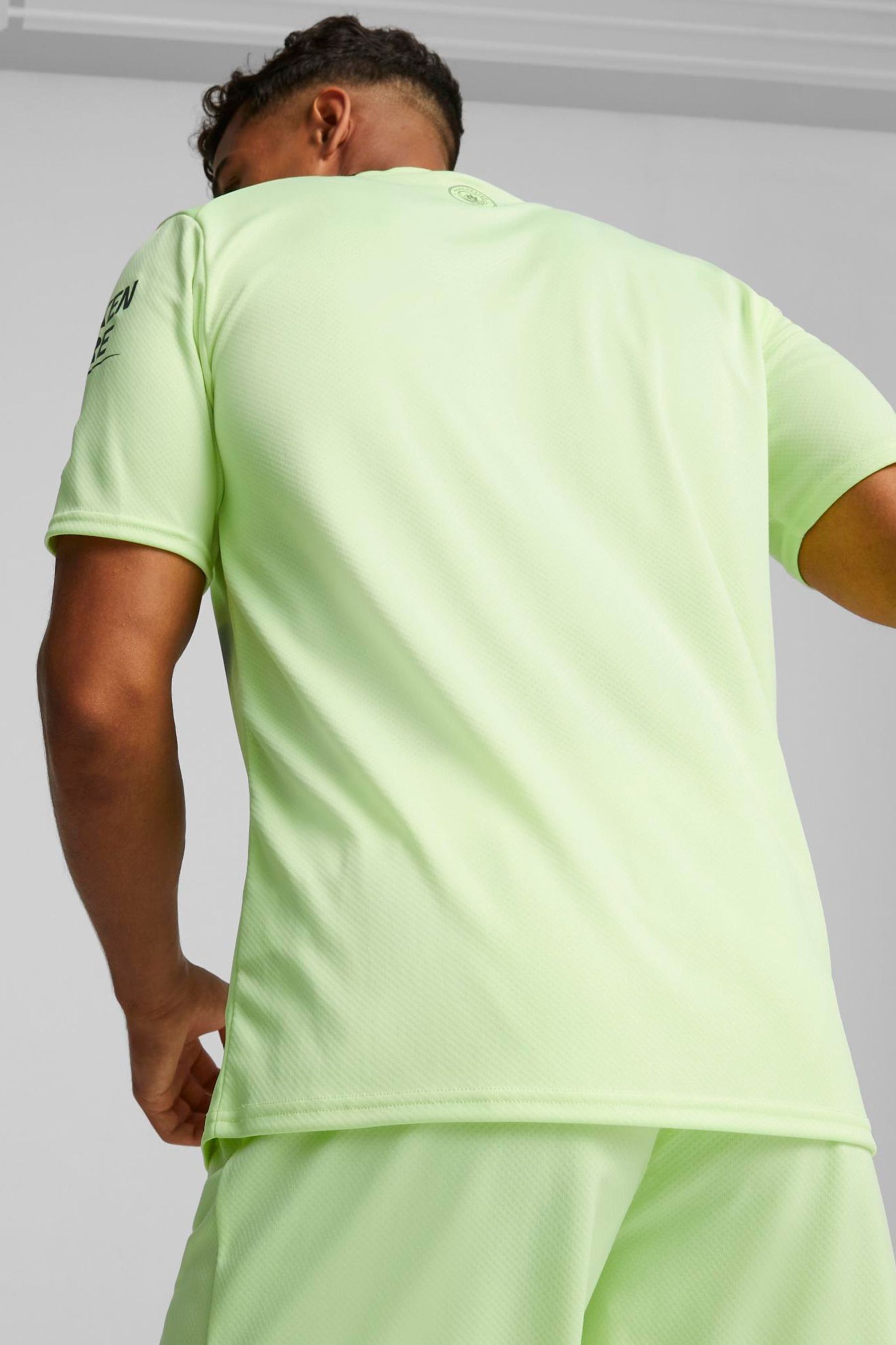 Lime green puma shirt new arrivals