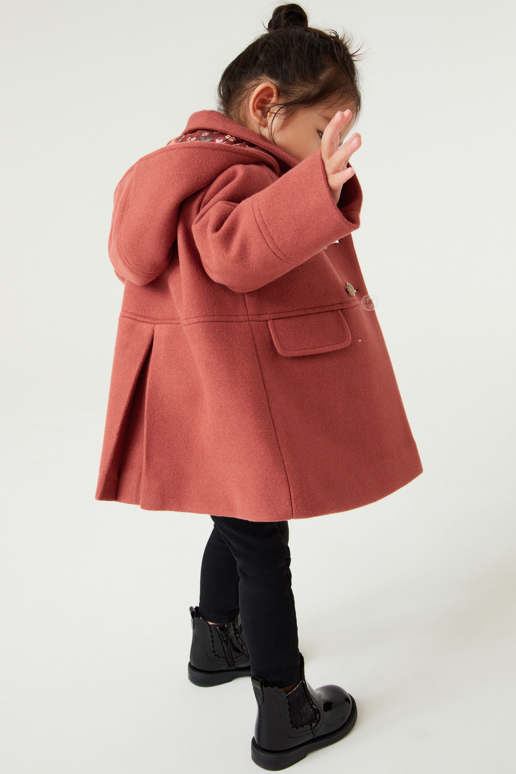 Girls military style coat on sale