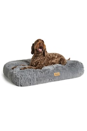 Snug Grey Super Fluffy Pet Bed - Image 1 of 5