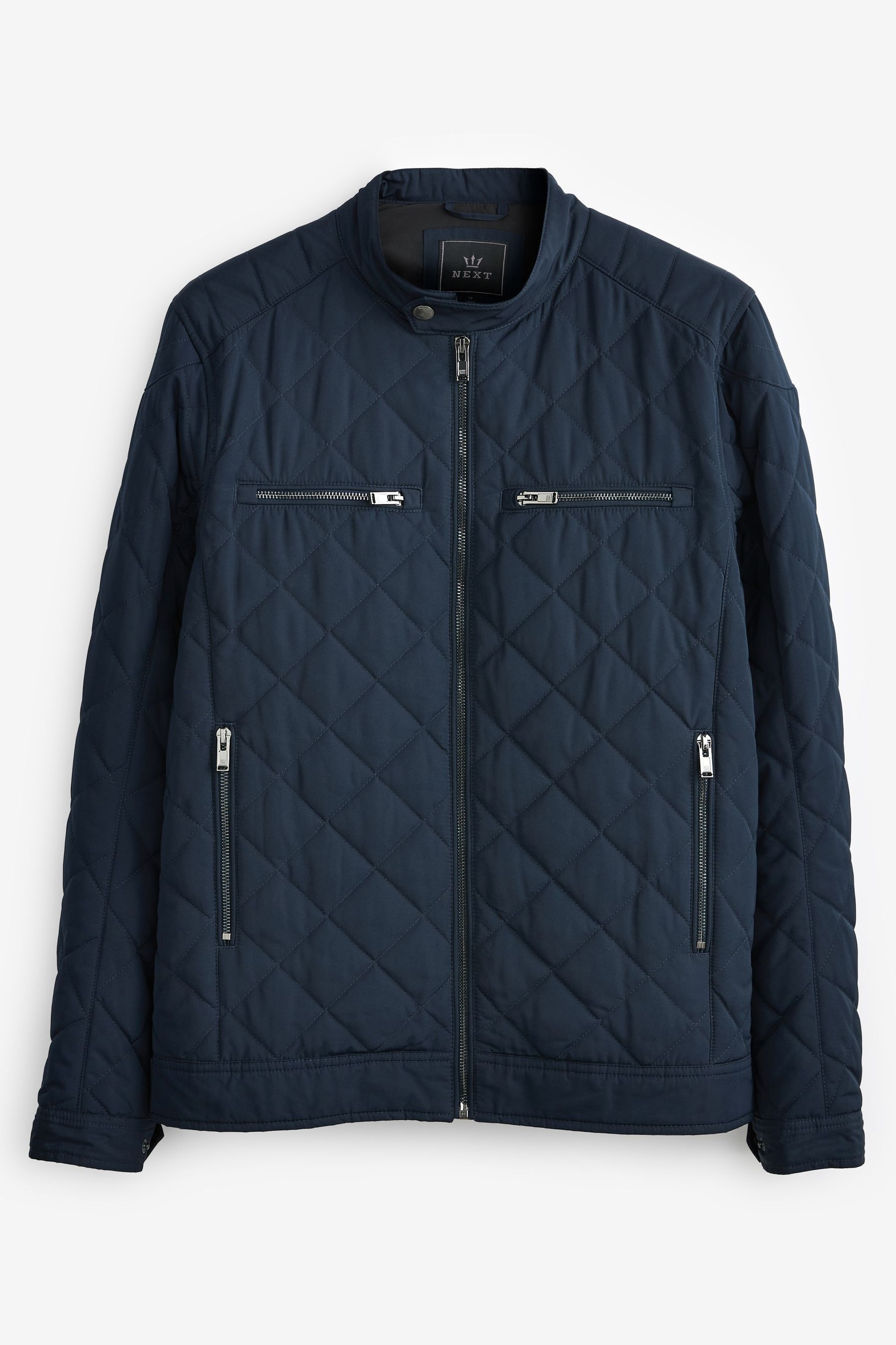 Mens racer neck jacket discount