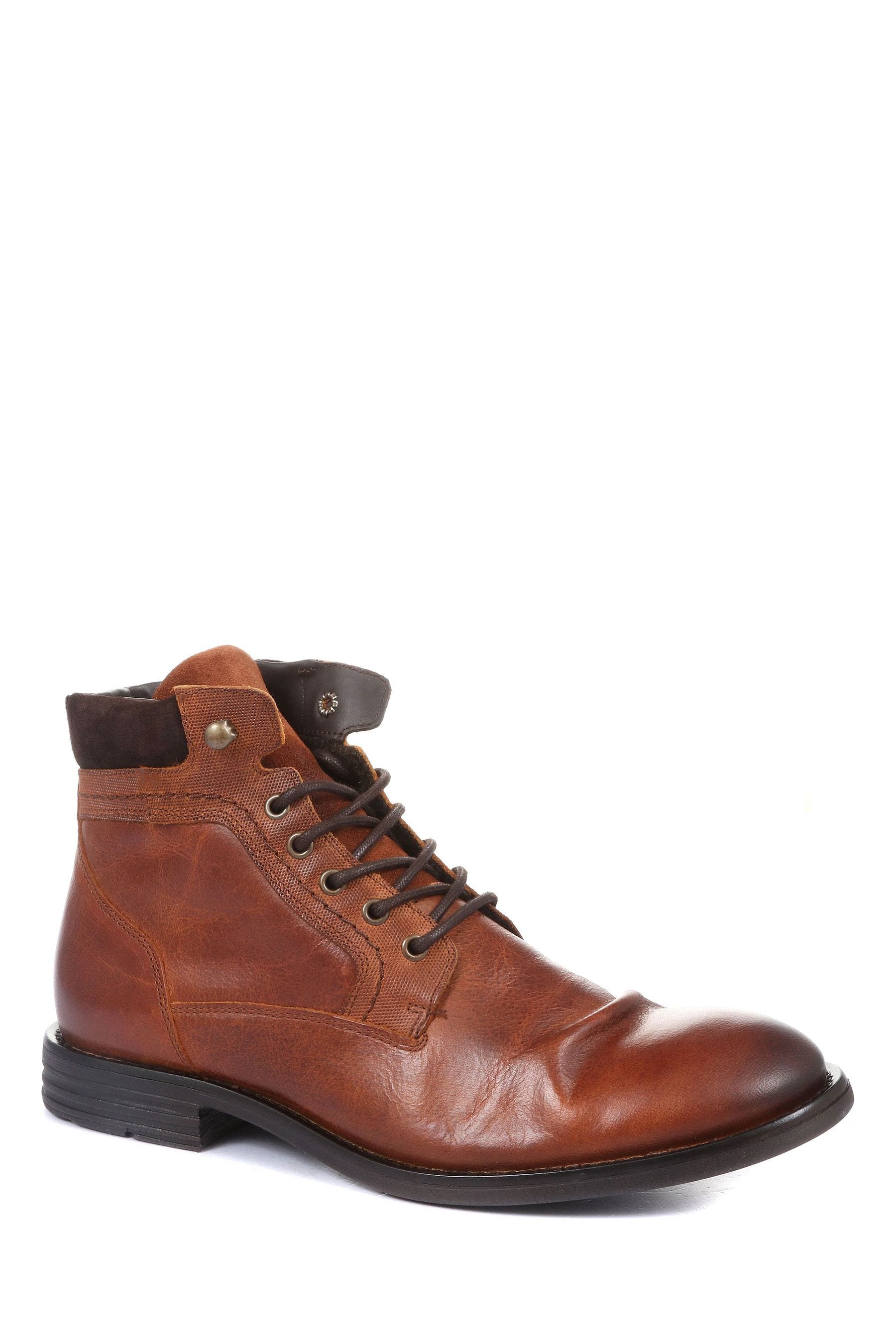 Buy Jones Bootmaker Mens Brown Docklands Leather Lace Up Boots from the Next UK online shop