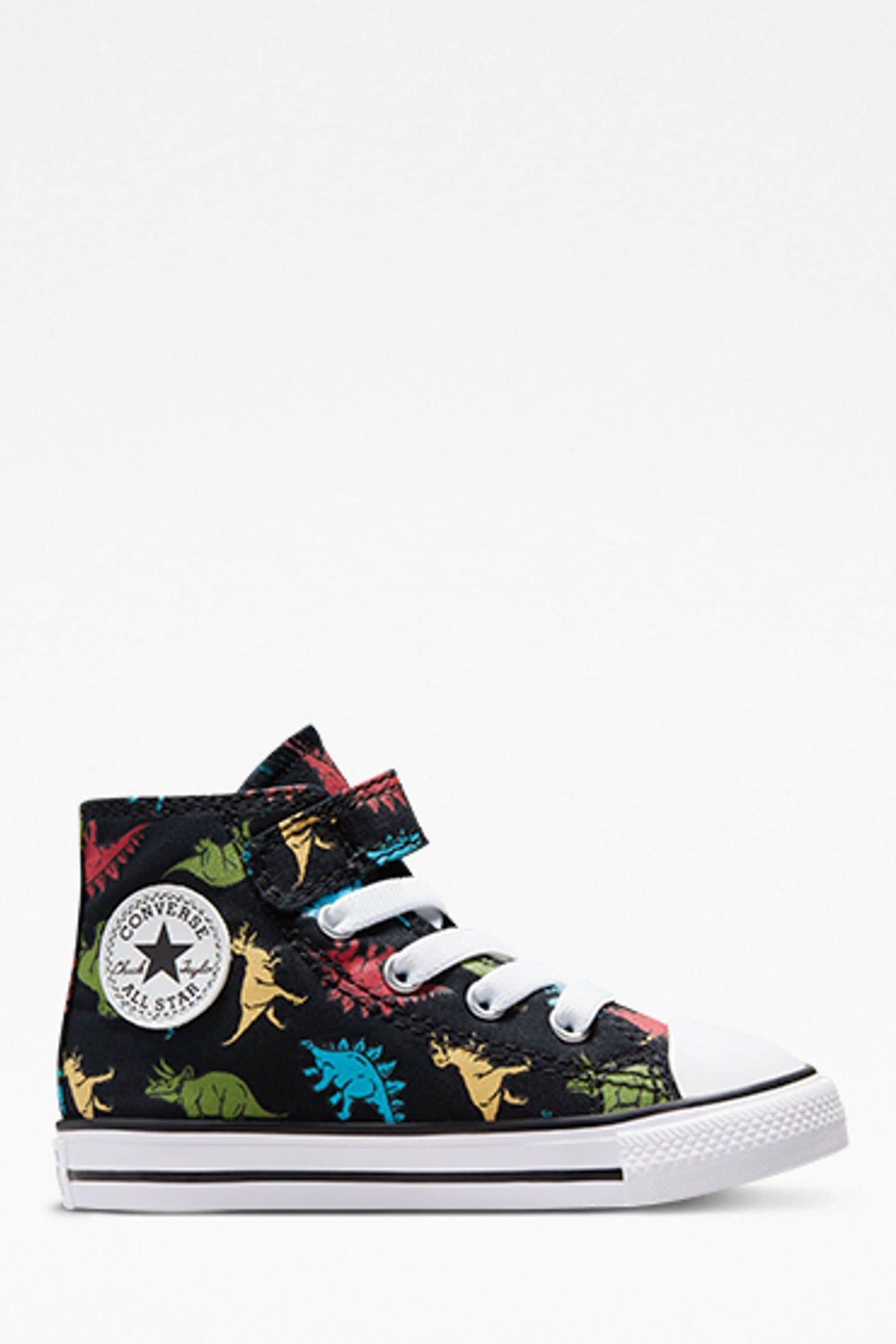 Buy Converse Black Dinosaur 1V Infant Trainers from Next Denmark