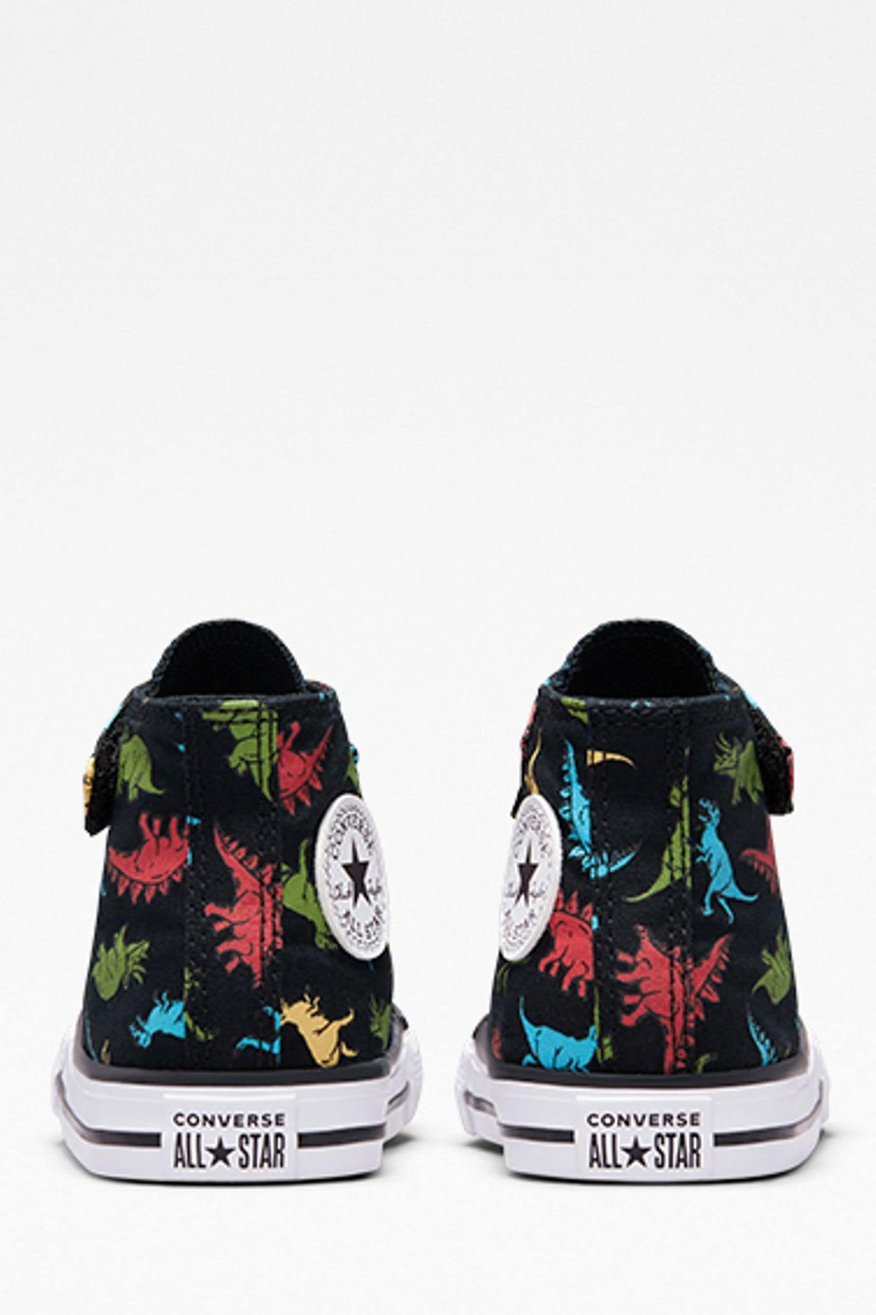 Buy Converse Black Dinosaur 1V Infant Trainers from Next Luxembourg