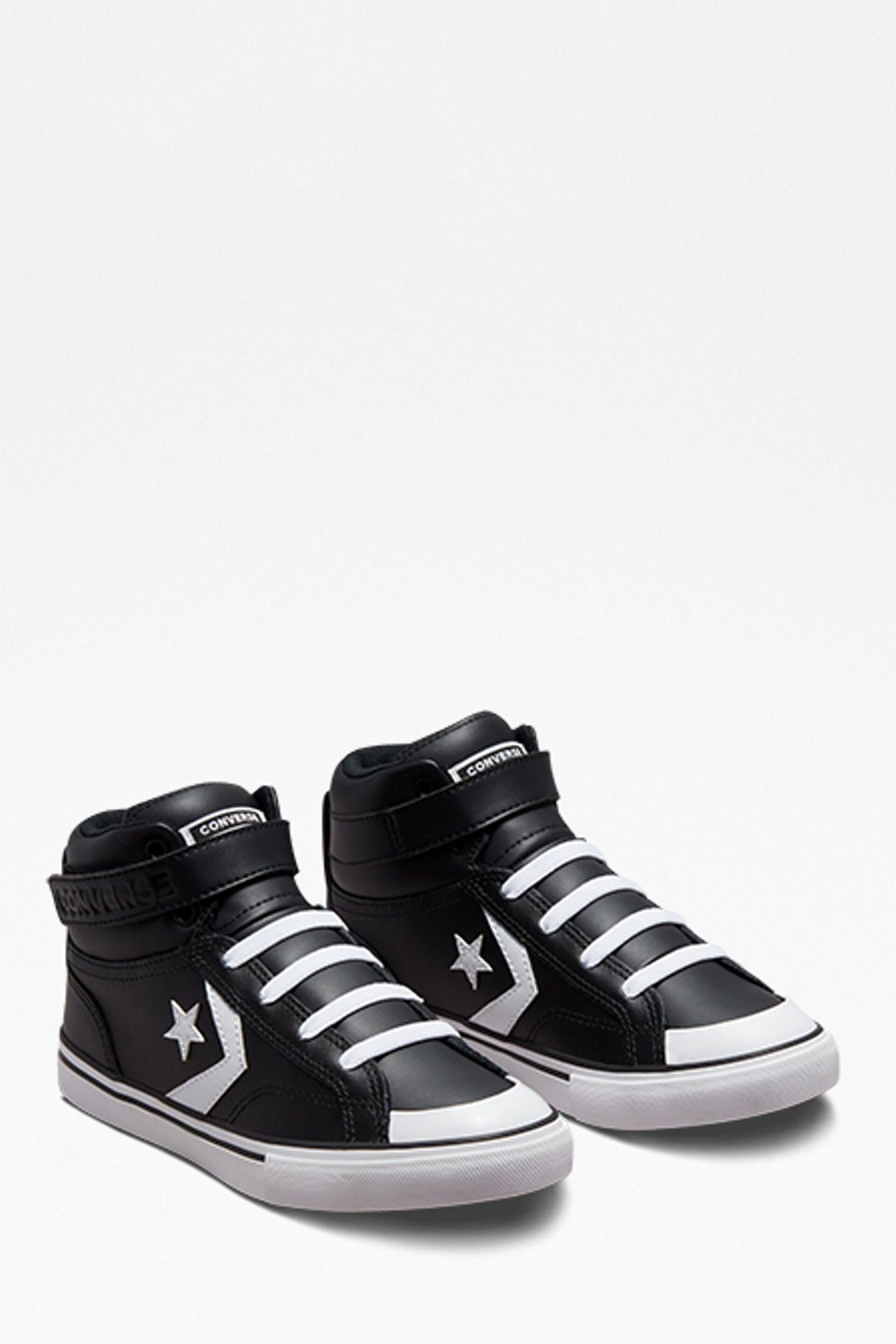 Converse Black/White Pro Blaze Youth Trainers - Image 3 of 7