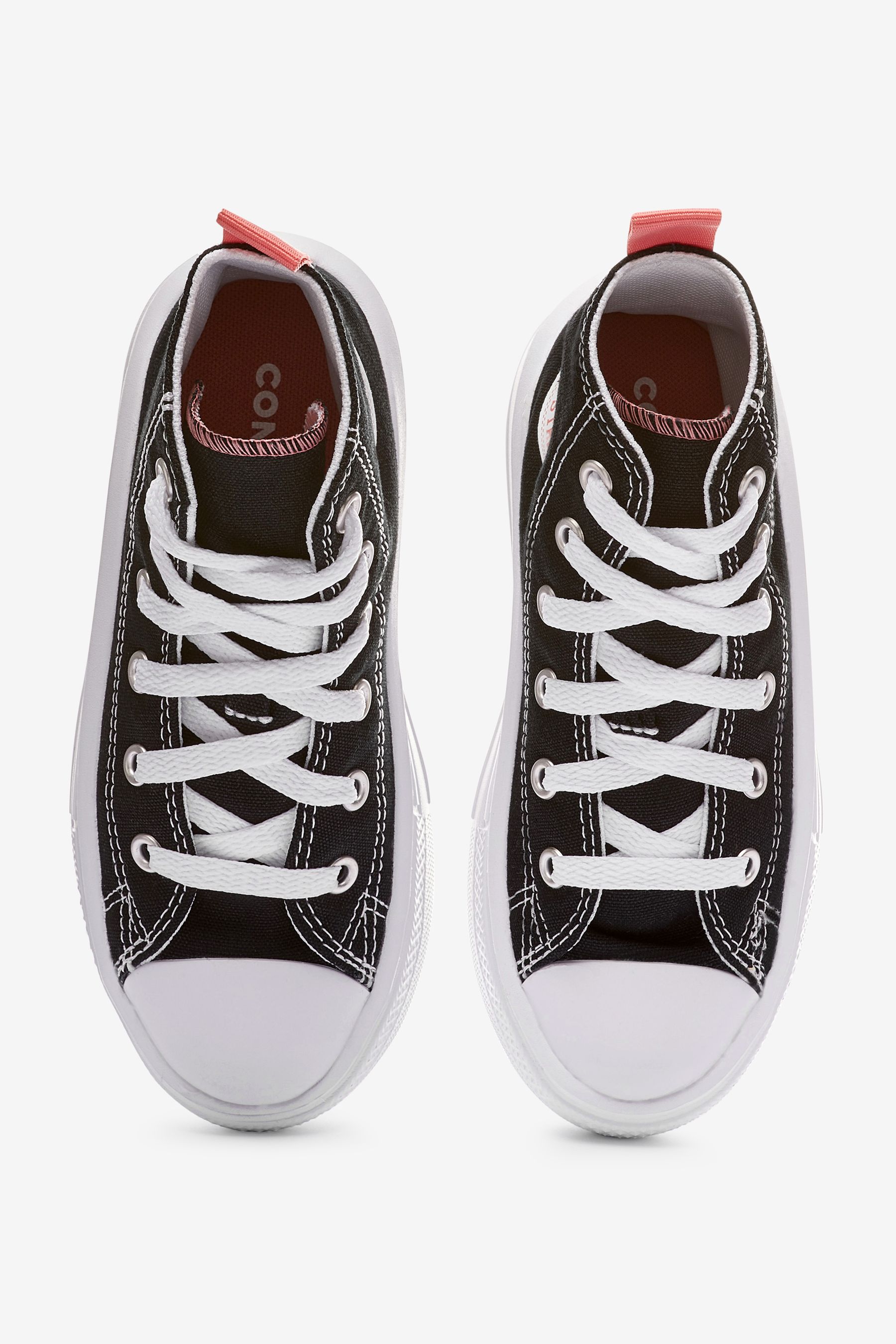 Junior black and white converse new arrivals