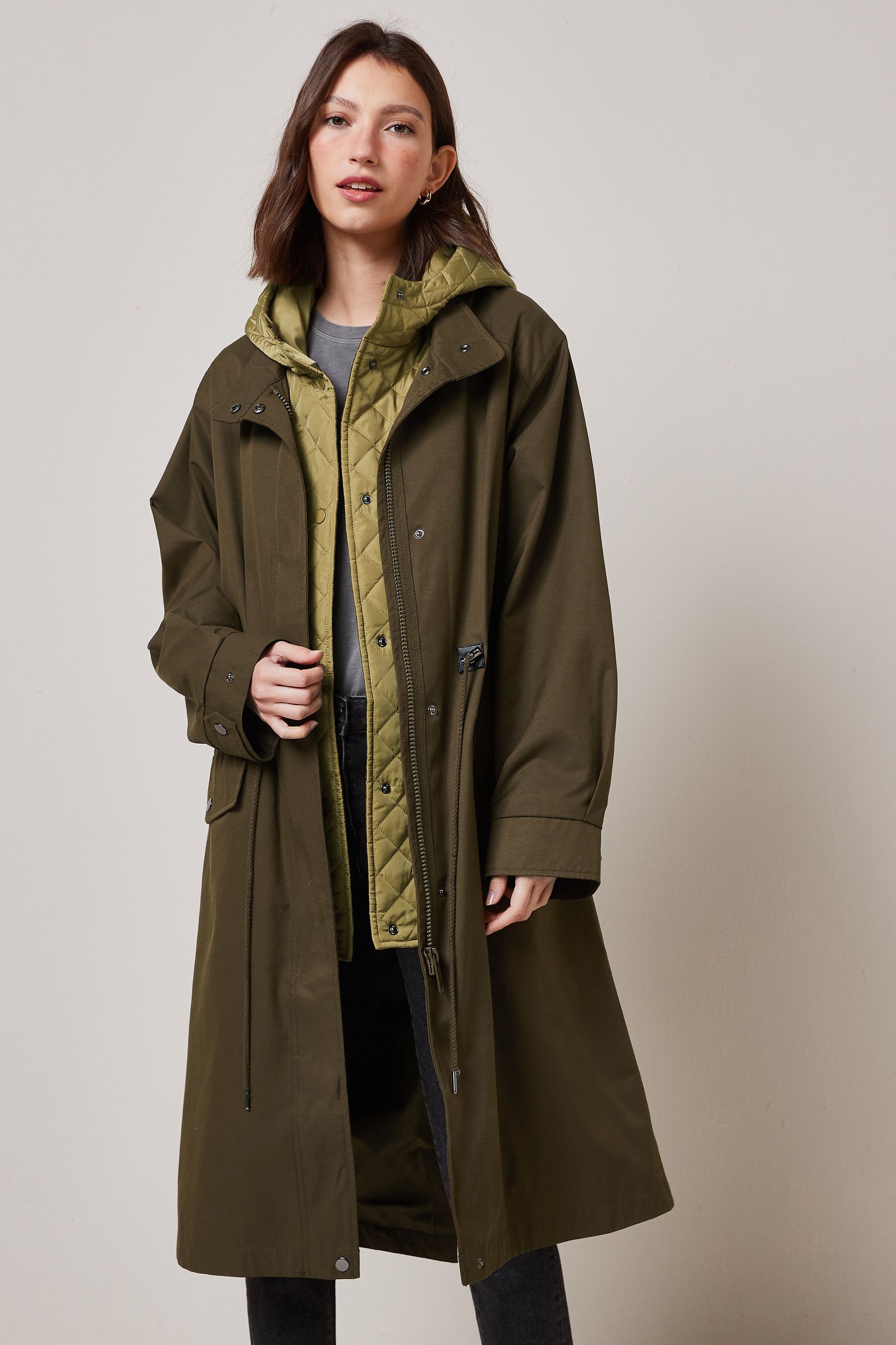 Shower resistant parka on sale
