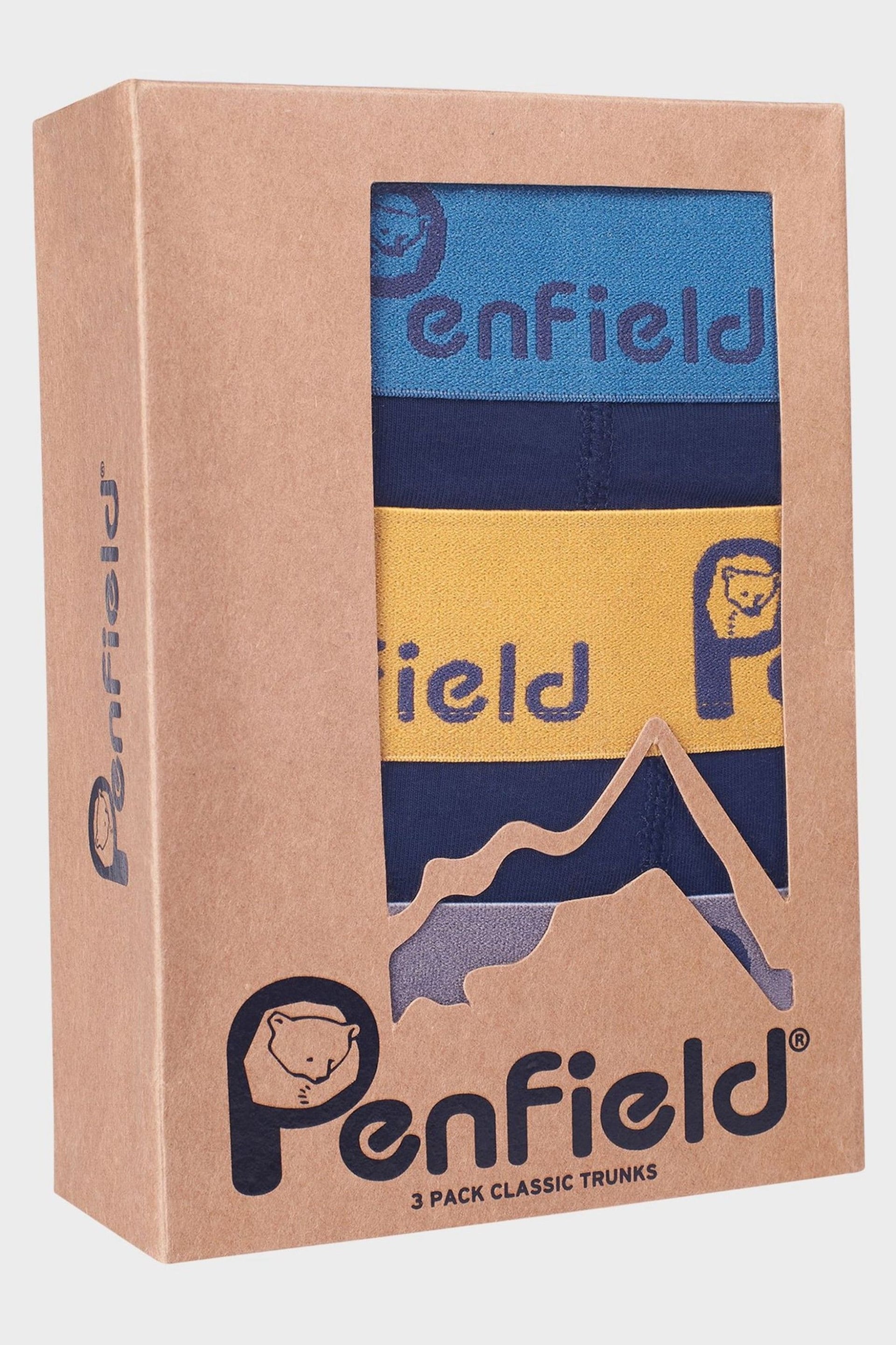 Penfield Blue Penfield Script Boxers 3 Pack - Image 5 of 5