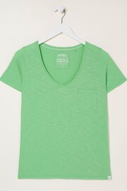 FatFace Green Organic Cotton T-Shirt - Image 5 of 5