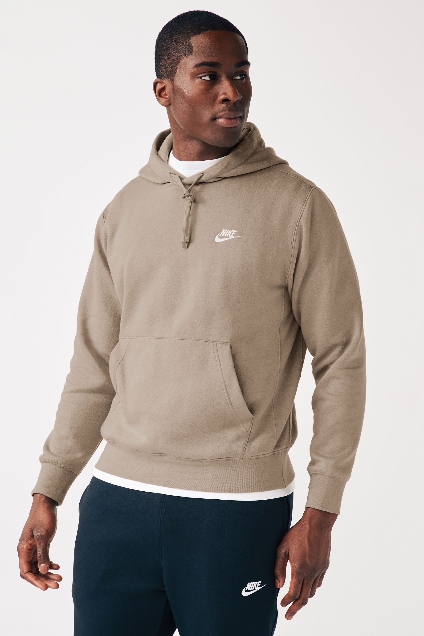 Nike khaki green hoodie sales