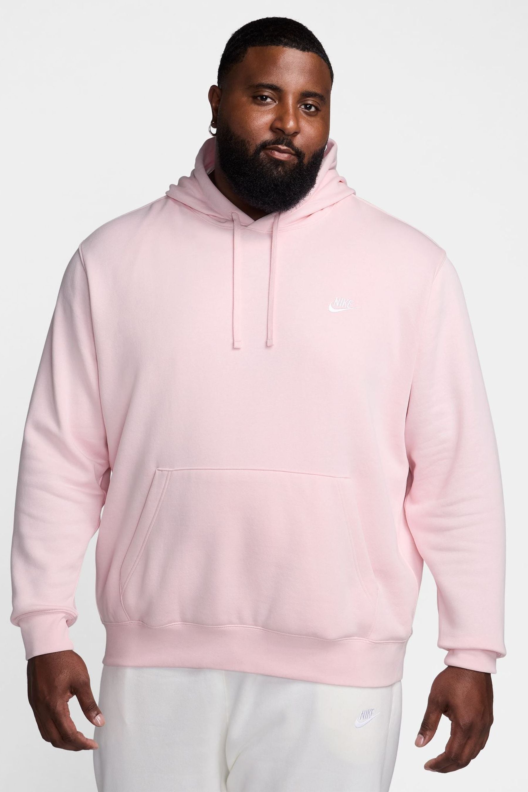 Buy Nike Pink Foam Club Pullover Hoodie from the Next UK online shop