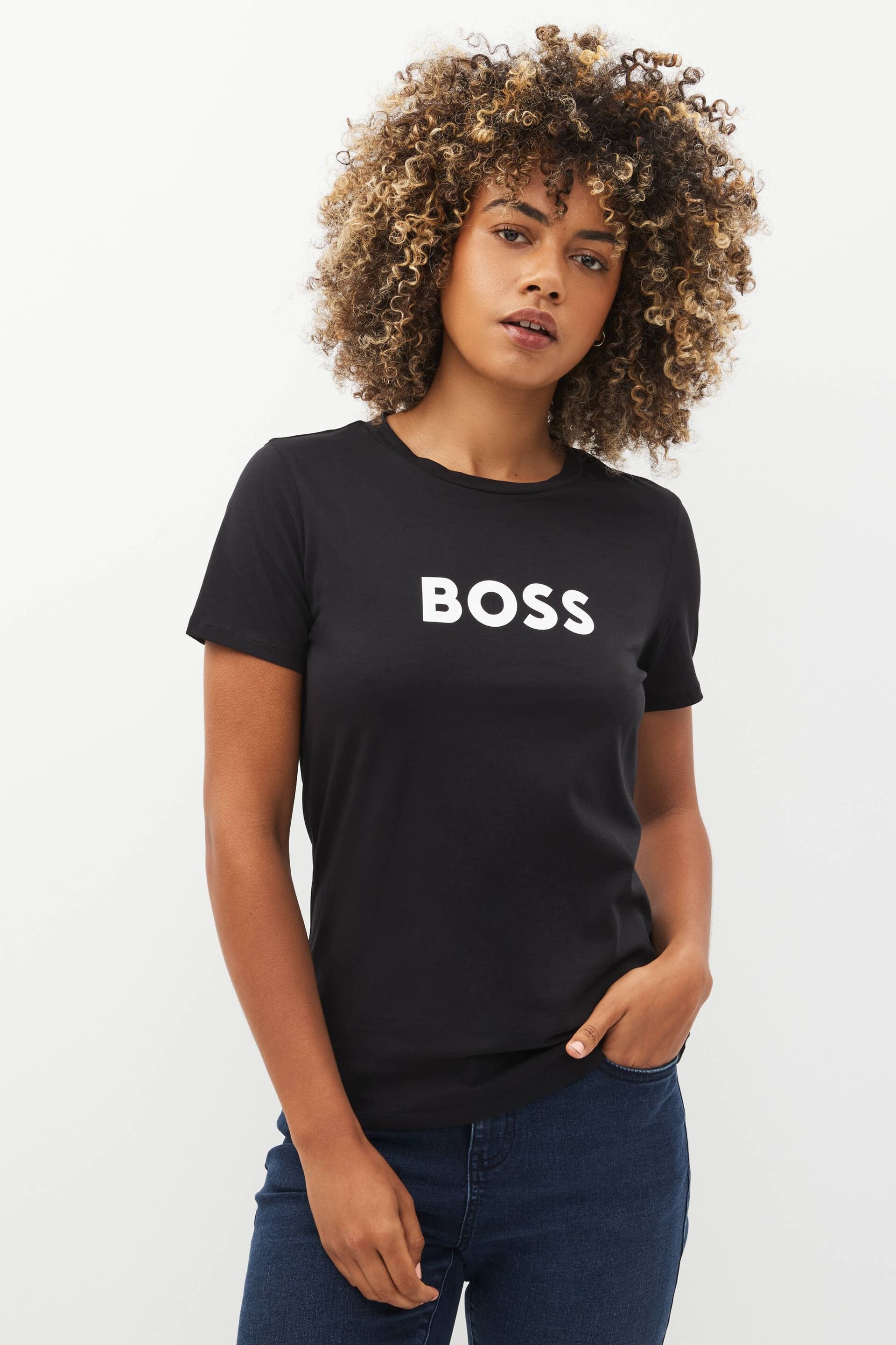BOSS Black Logo Print T-Shirt - Image 1 of 4