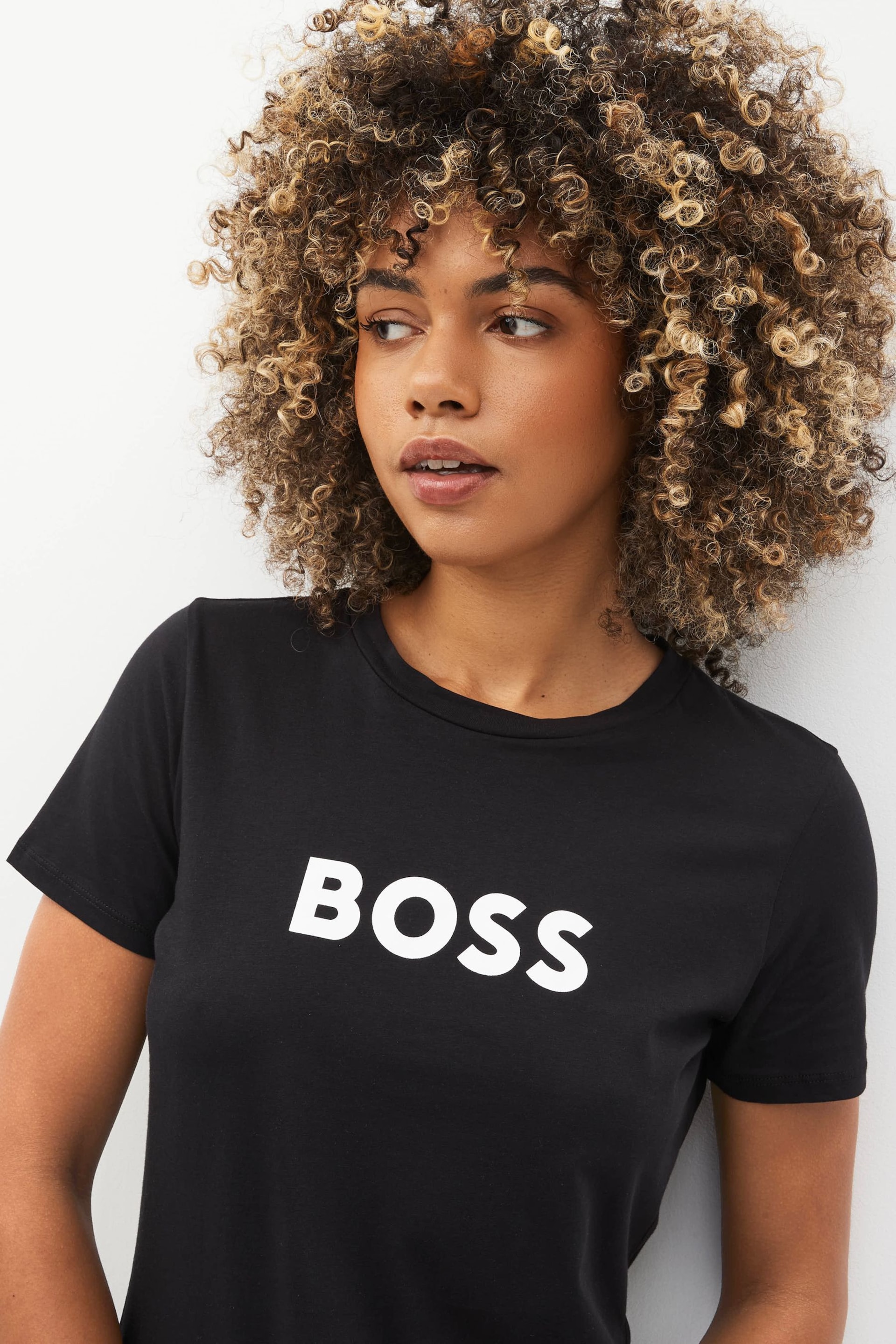 BOSS Black Logo Print T-Shirt - Image 3 of 4