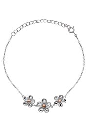 Hot Diamonds Silver Tone Forget Me Not Bracelet - Image 1 of 3