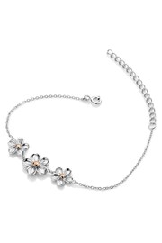 Hot Diamonds Silver Tone Forget Me Not Bracelet - Image 2 of 3