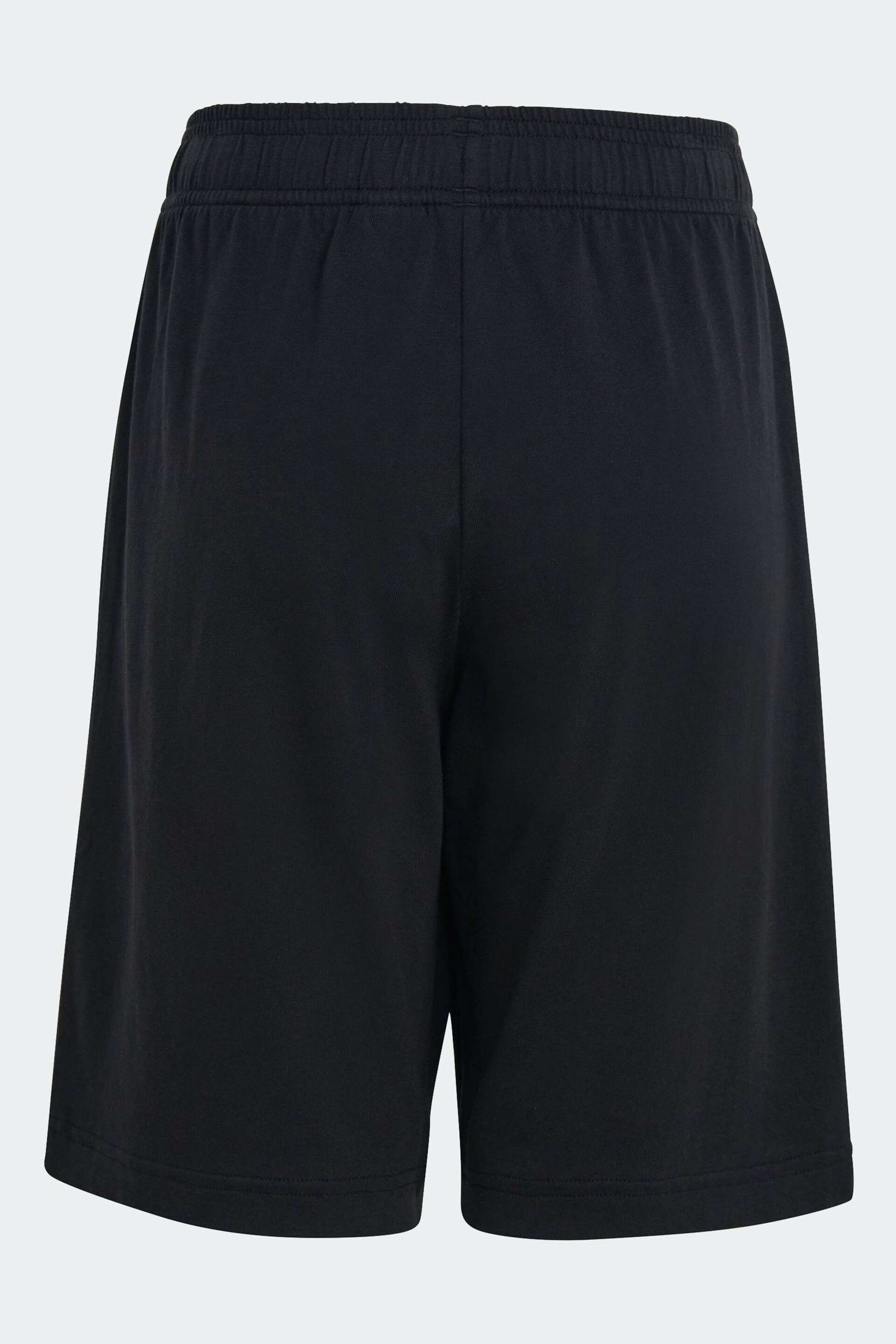 adidas Black Sportswear Essentials Big Logo Cotton Shorts - Image 2 of 5